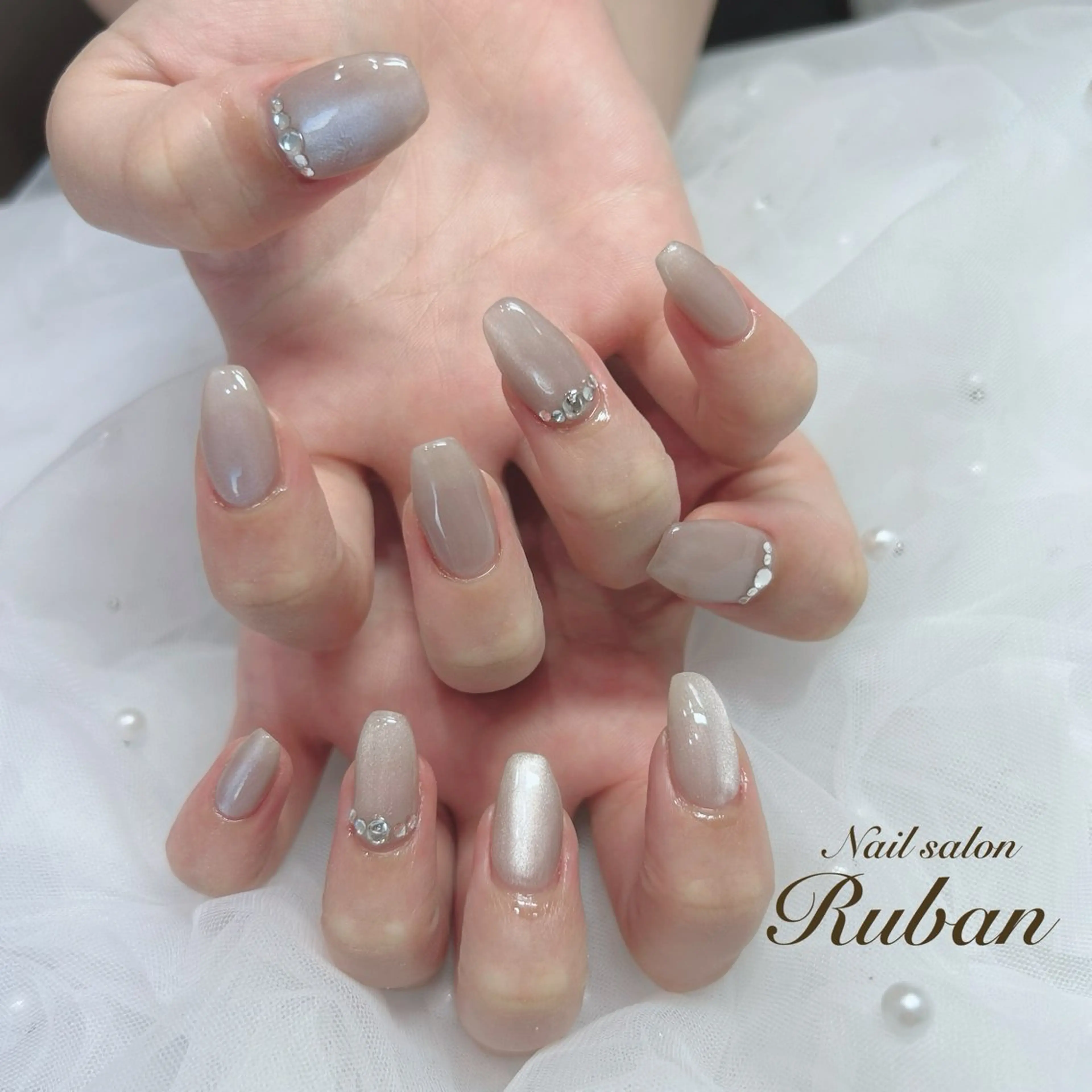 ネイル マグネットネイル ワンカラーネイル Nail salon Ruban所属・Nail salon Rubanのネイルデザイン