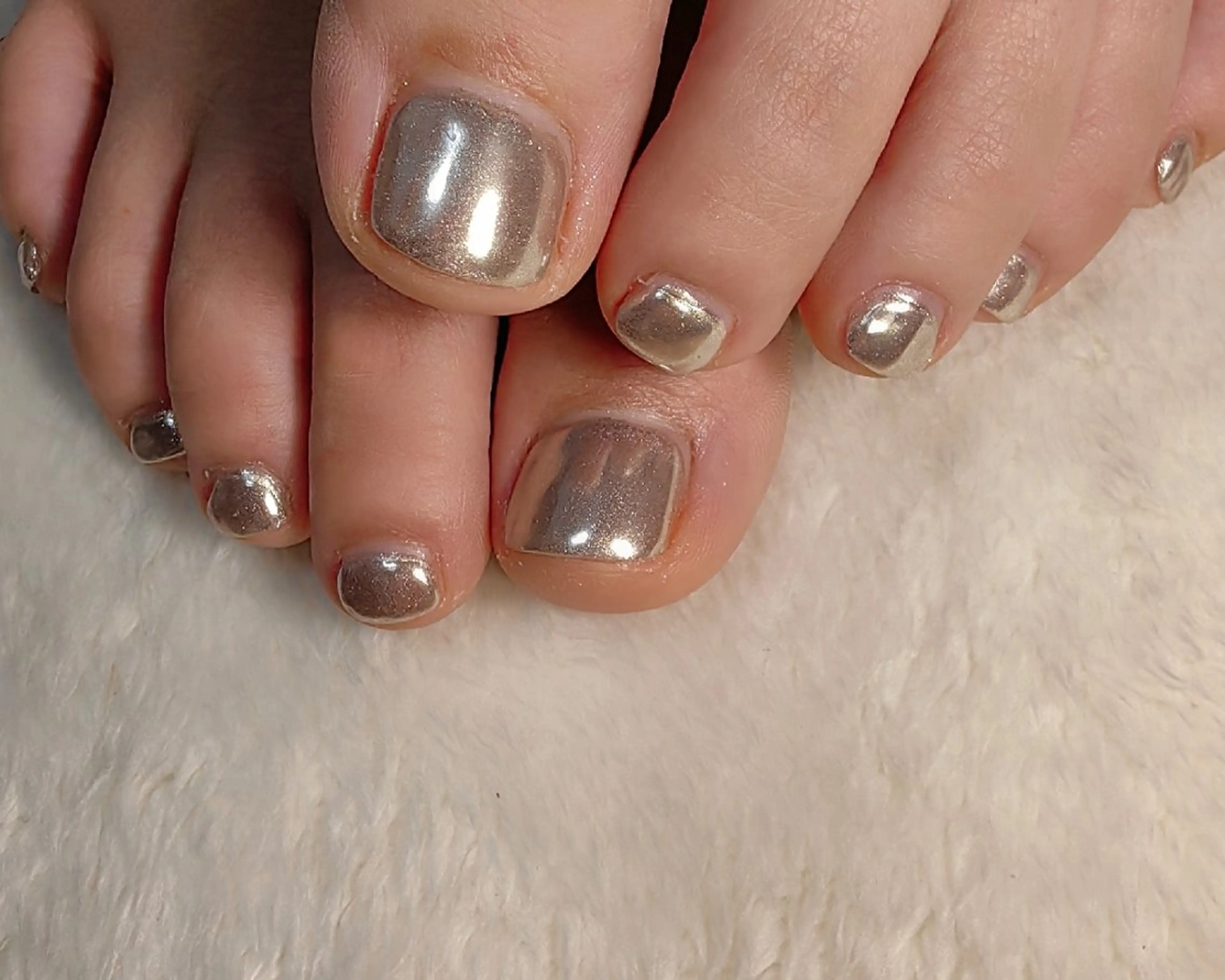 ネイル ミラーネイル フットネイル reve あやののネイルデザイン