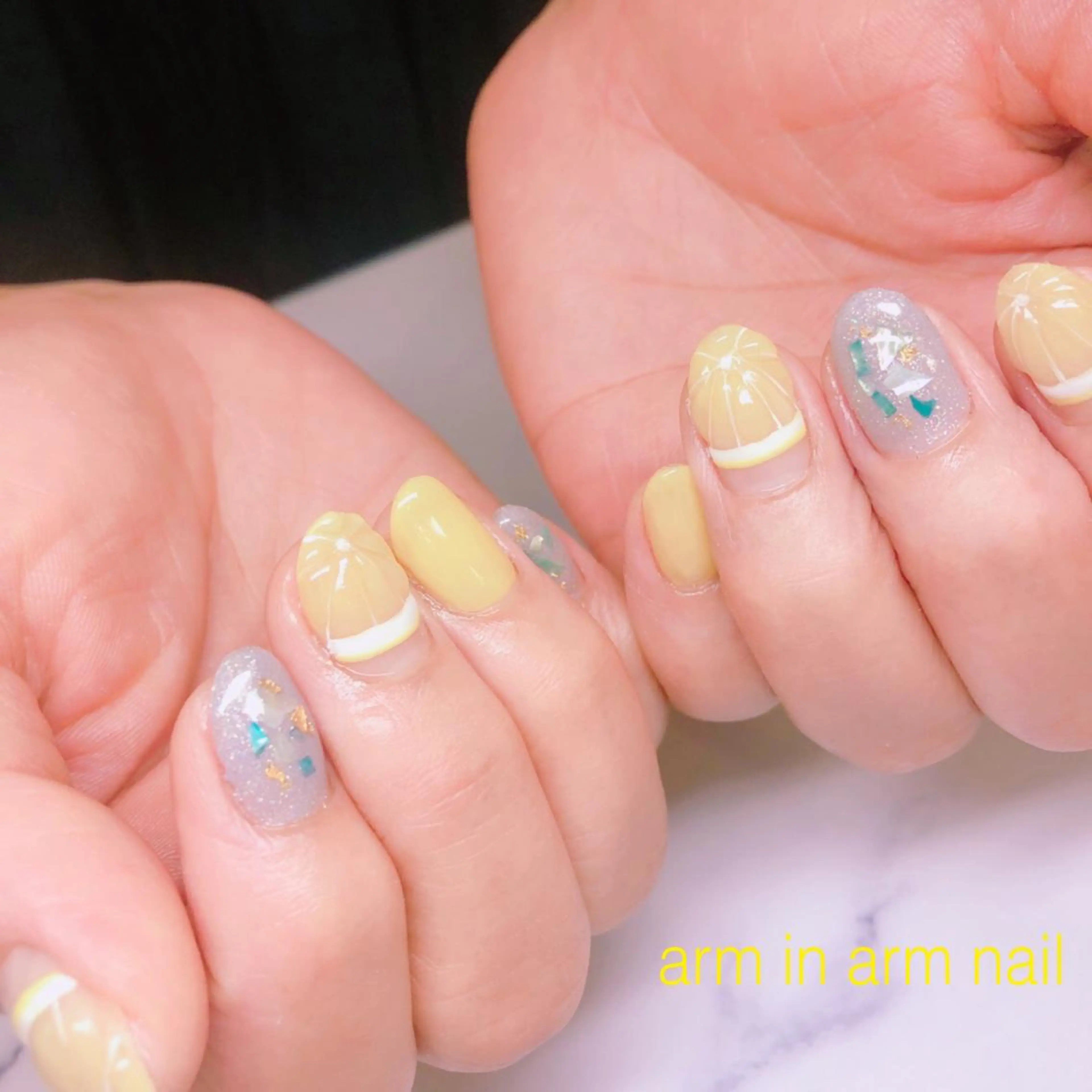 ネイル arm in arm ︎✿Yamamotoのマツエク・マツパデザイン