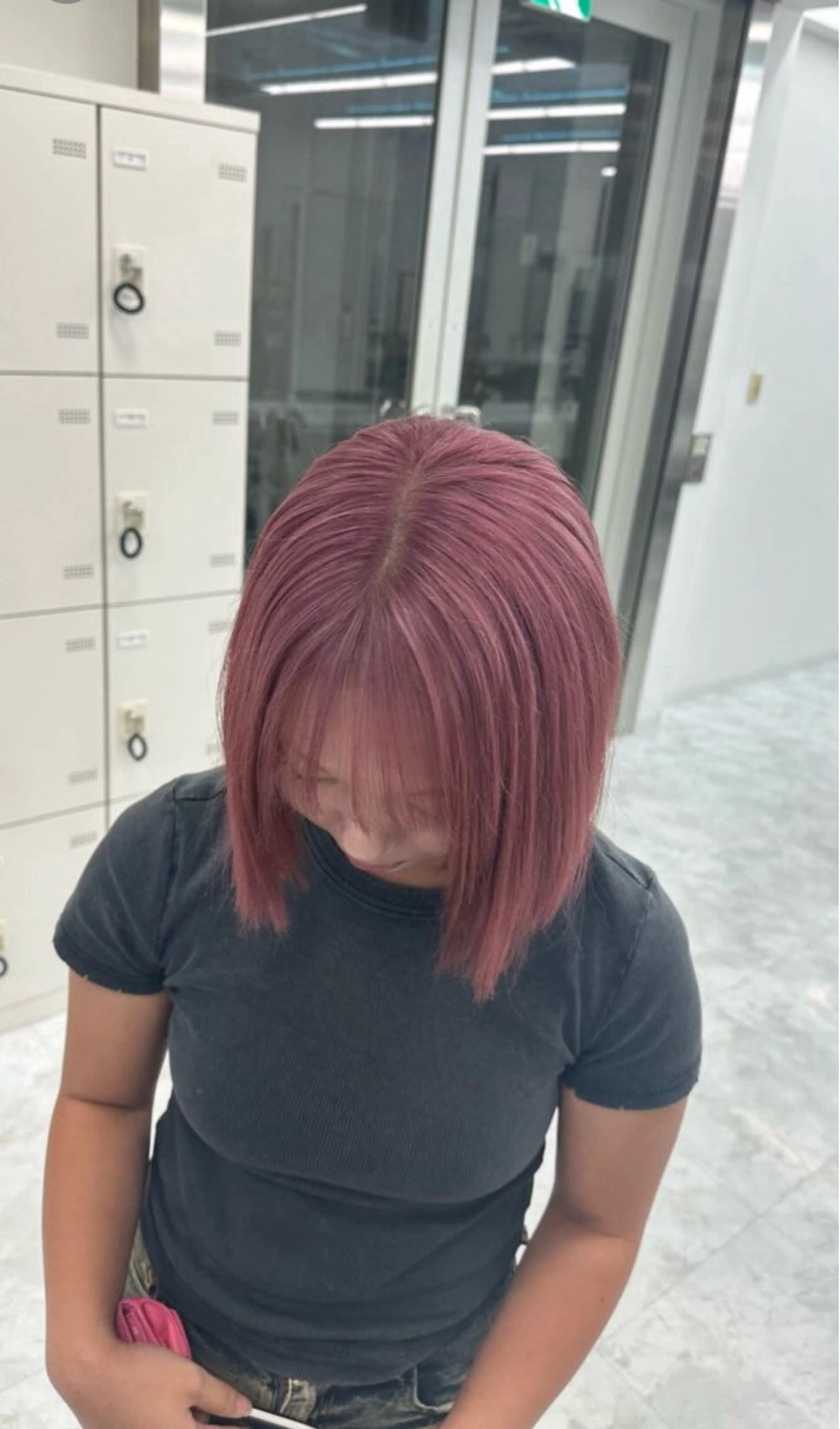 ロング ヘアカラー トリートメント ヘッドスパ ヘアセット 韓国ヘア/ブリーチ無 しWカラー/オリーブのヘアスタイル