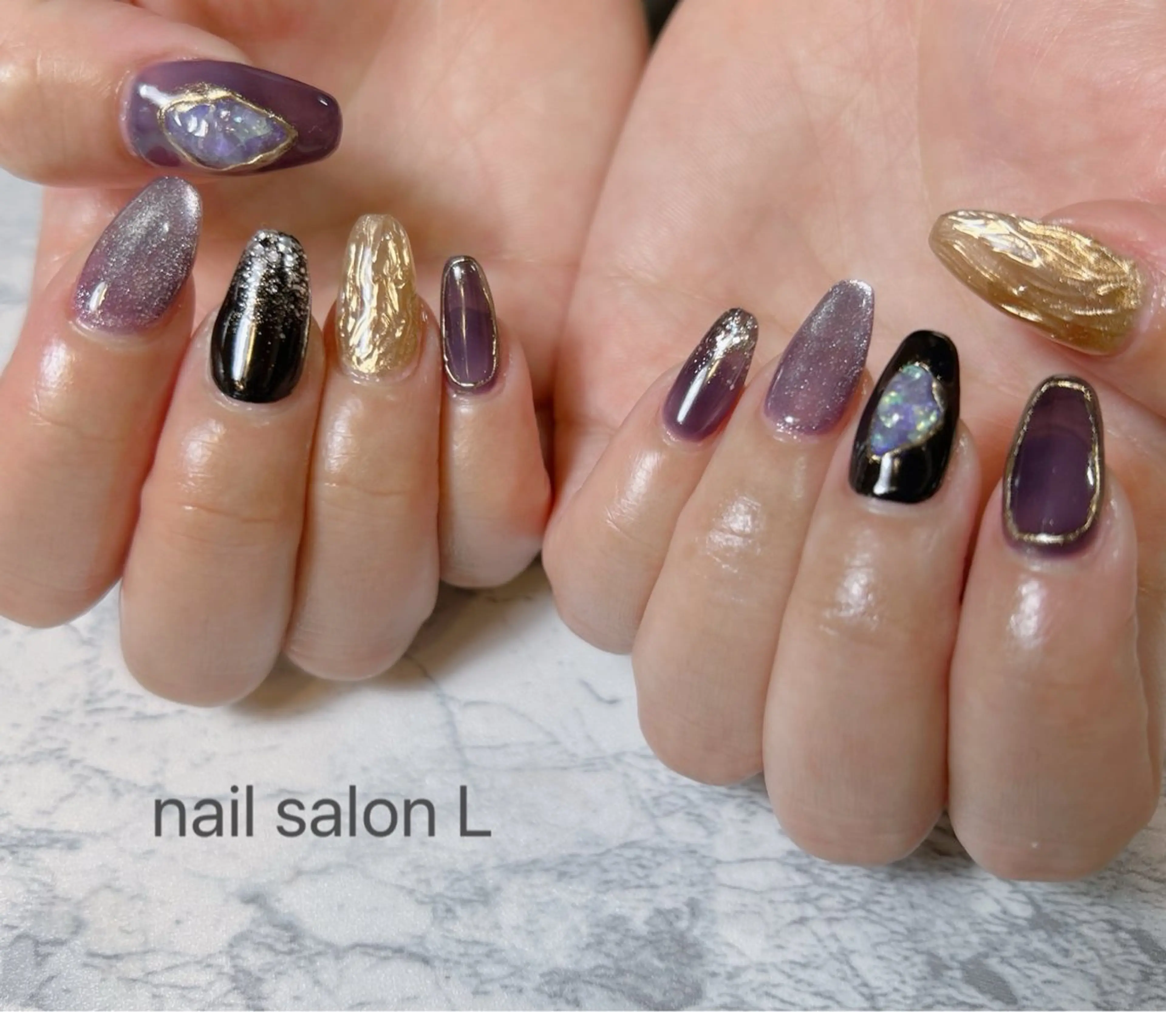 ネイル ハンドネイル 吉川市 ネイルサロンLのネイルデザイン