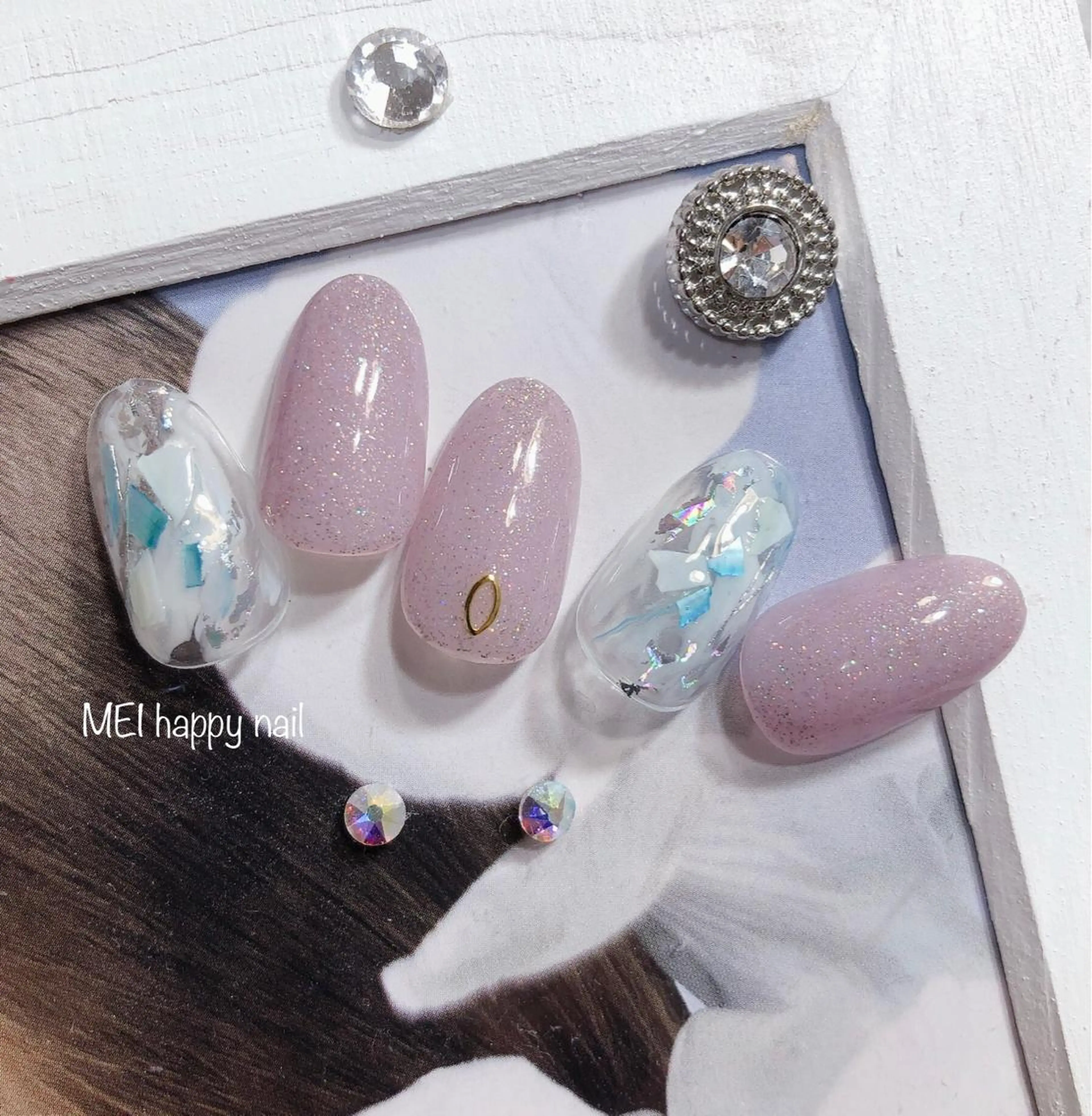 ネイル ハンドケア 北浦和 自爪育成ケアのネイルデザイン