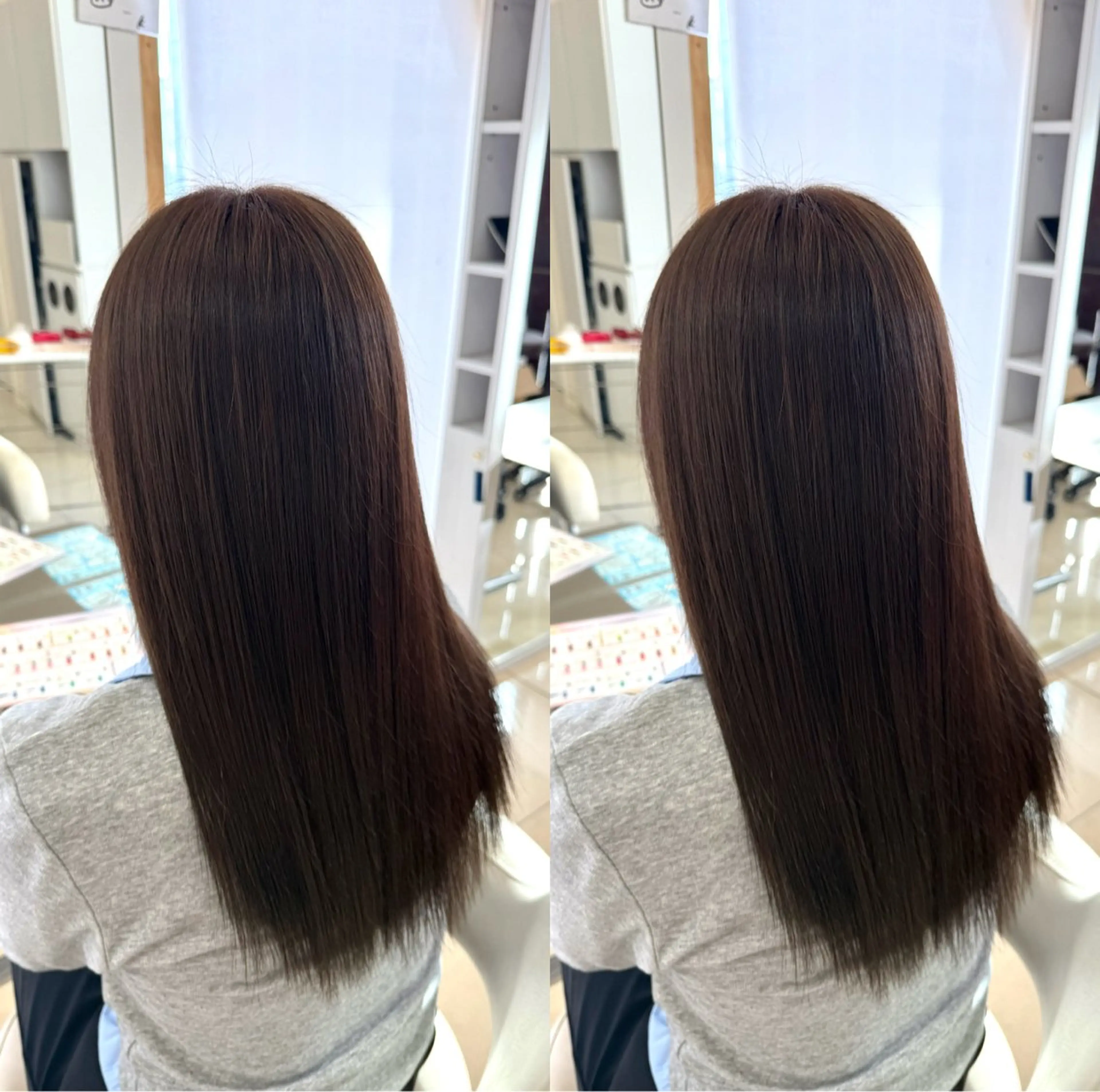 セミロング ヘアカラー トリートメント 🌷🪽ྀི 岡本 かおり 🪽ྀི🌷のヘアスタイル