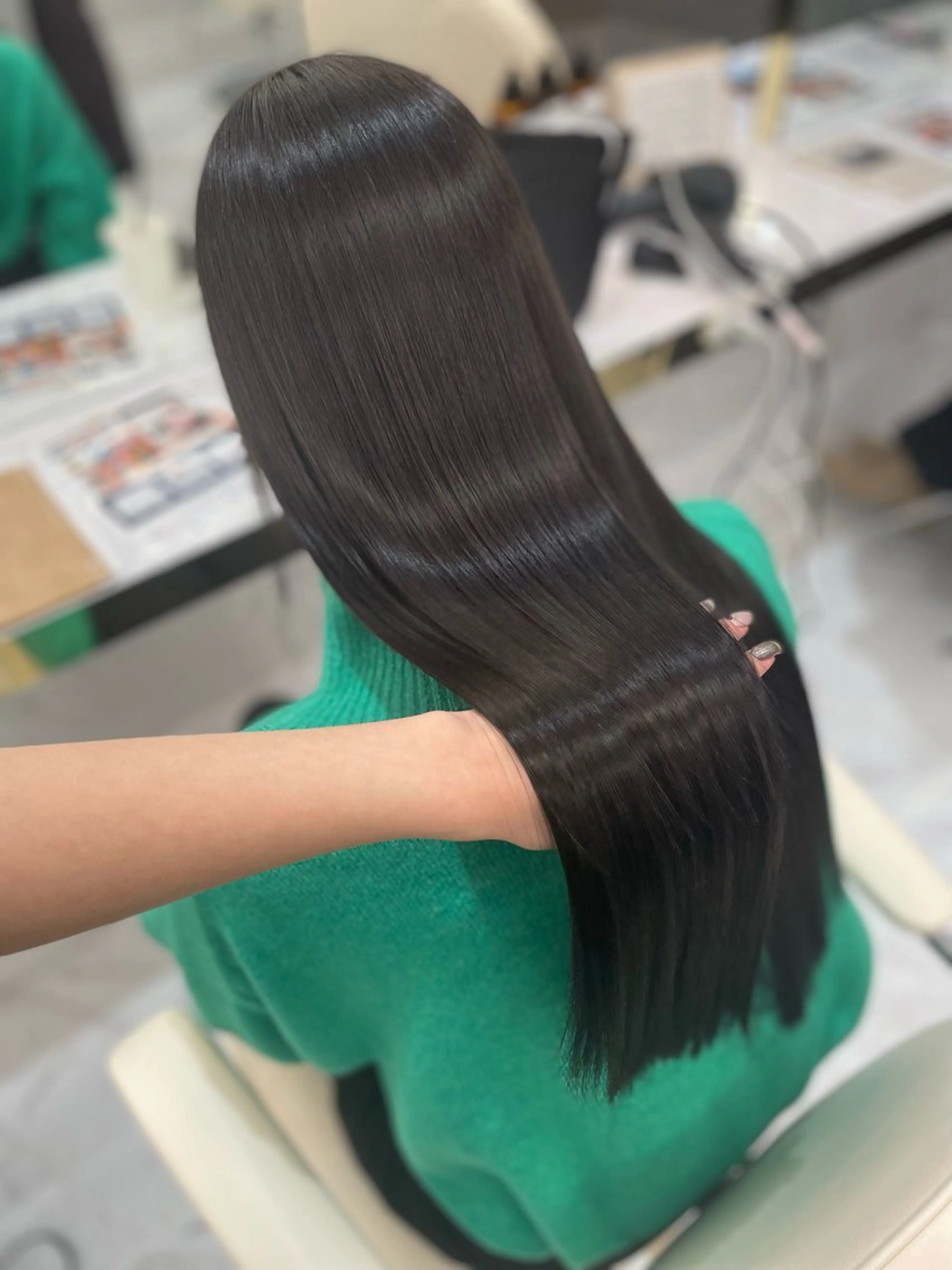 ロング カット ヘアカラー 縮毛矯正 トリートメント 似合わせのプロ🕊 美髪矯正/ioriのヘアスタイル