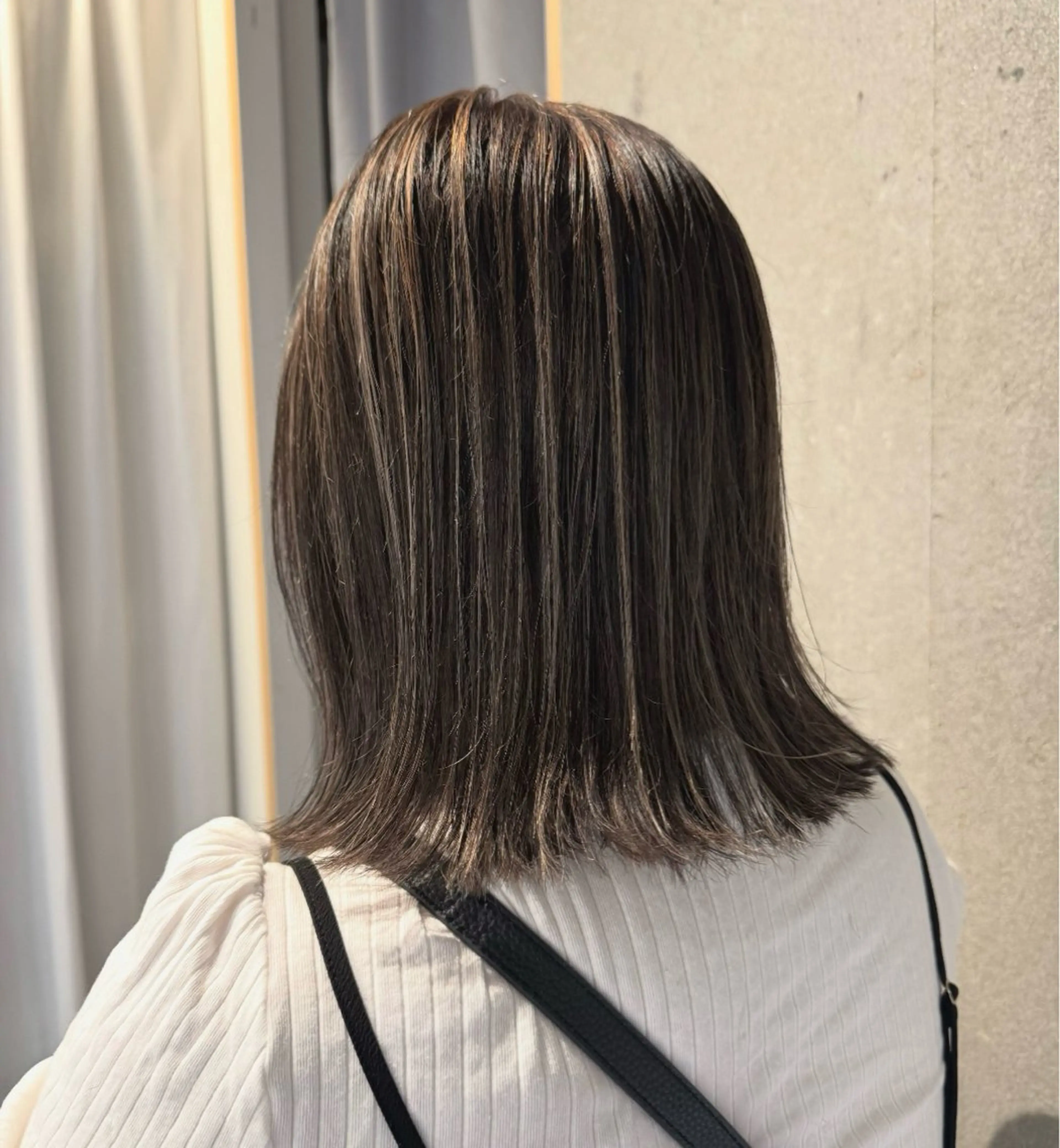 ミディアム カラー ハイライトカラー ハイライト 中山 涼華のヘアスタイル