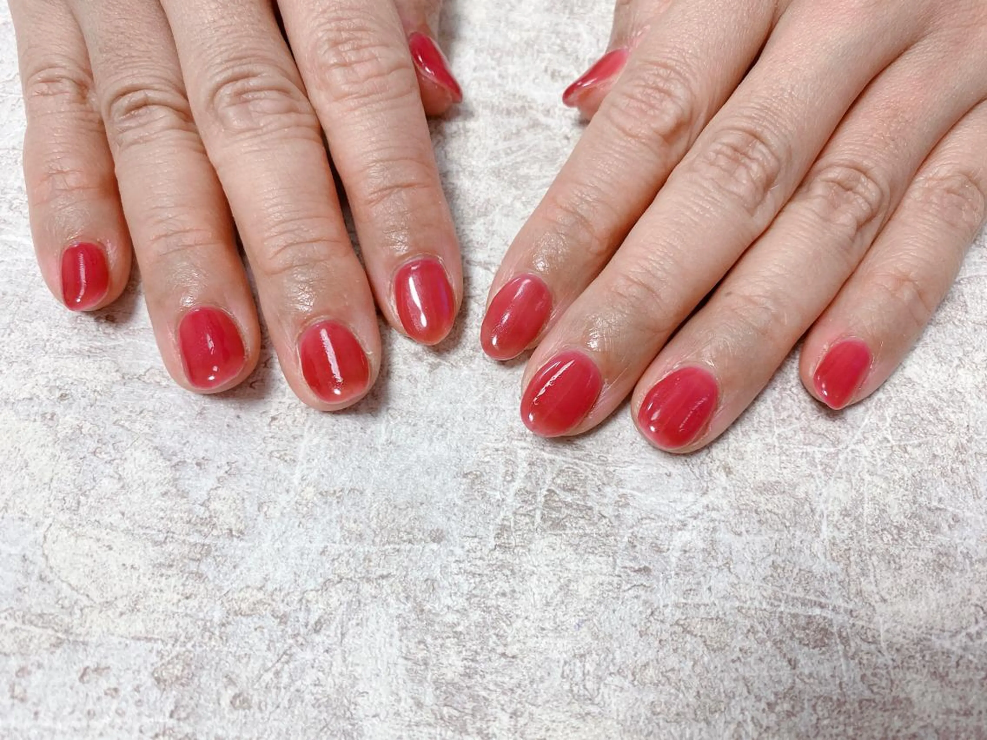 ネイル ワンカラーネイル ハンドネイル Mogu nail 二子玉川のネイルデザイン