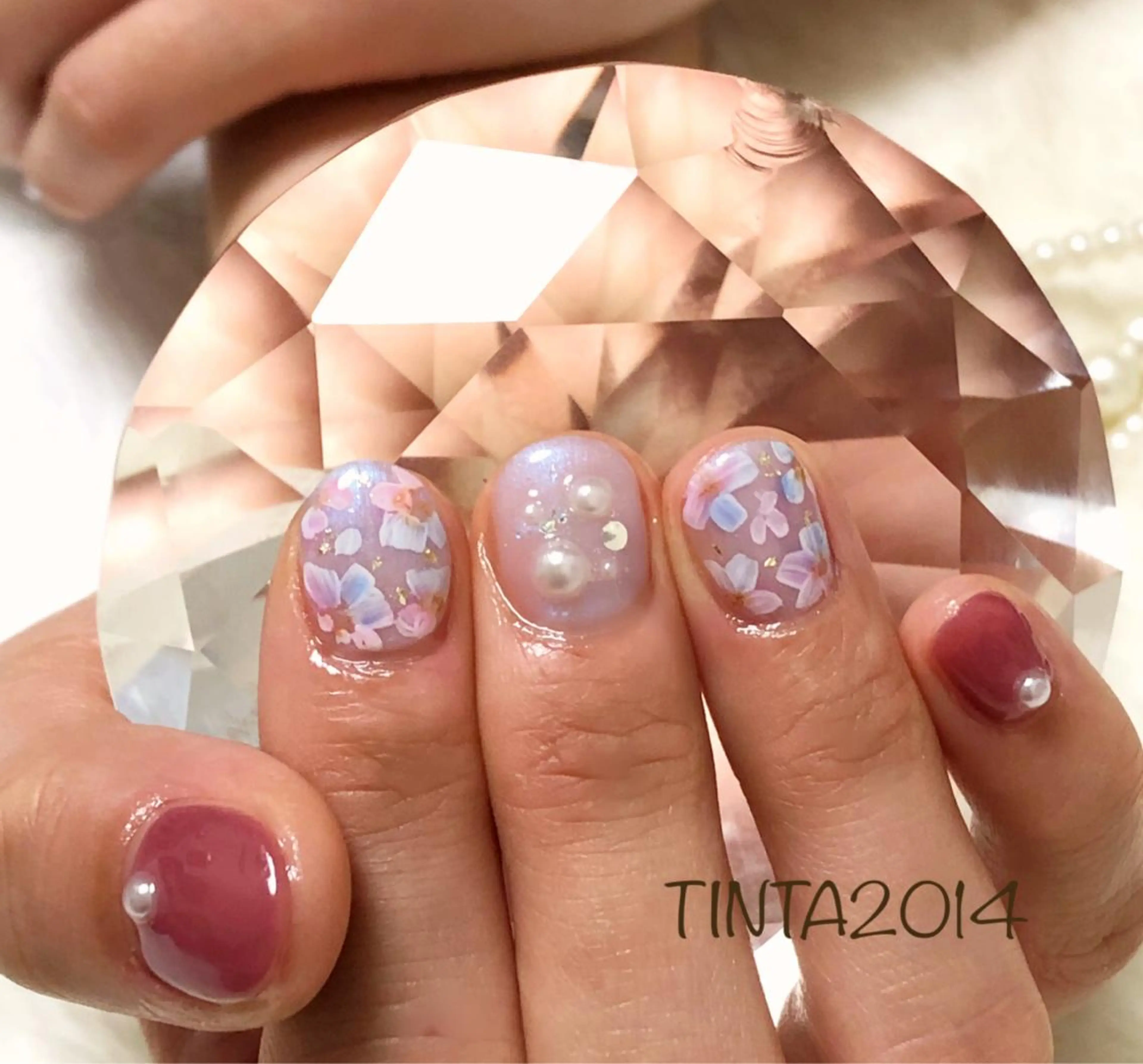 ネイル フラワーネイル ネイルサロン ティンタ所属・馬場 典子のネイルデザイン