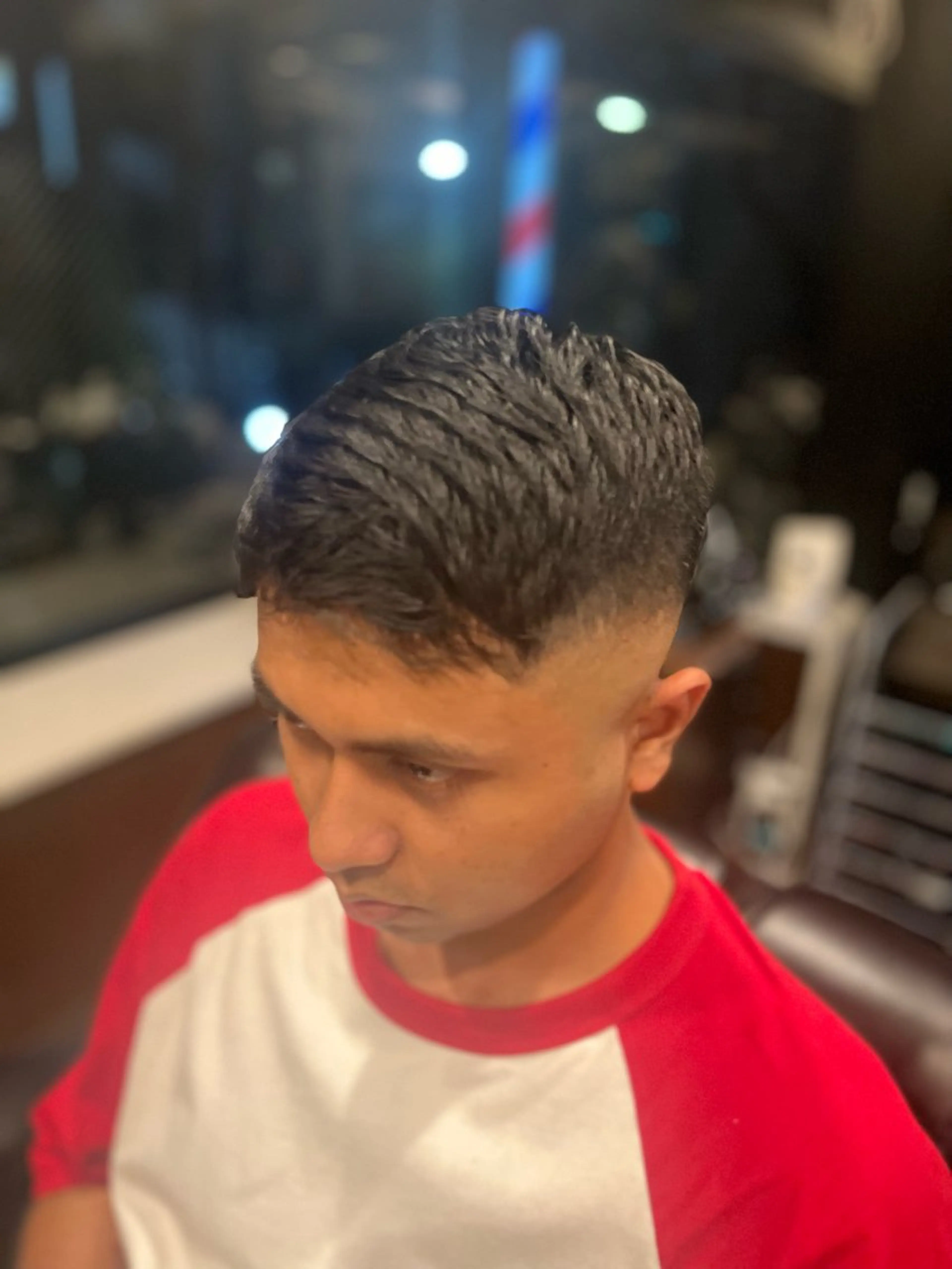 ショート メンズ フェードカット スキンフェード 銀座バルビエグラン 角田雅樹（夜限定）のヘアスタイル