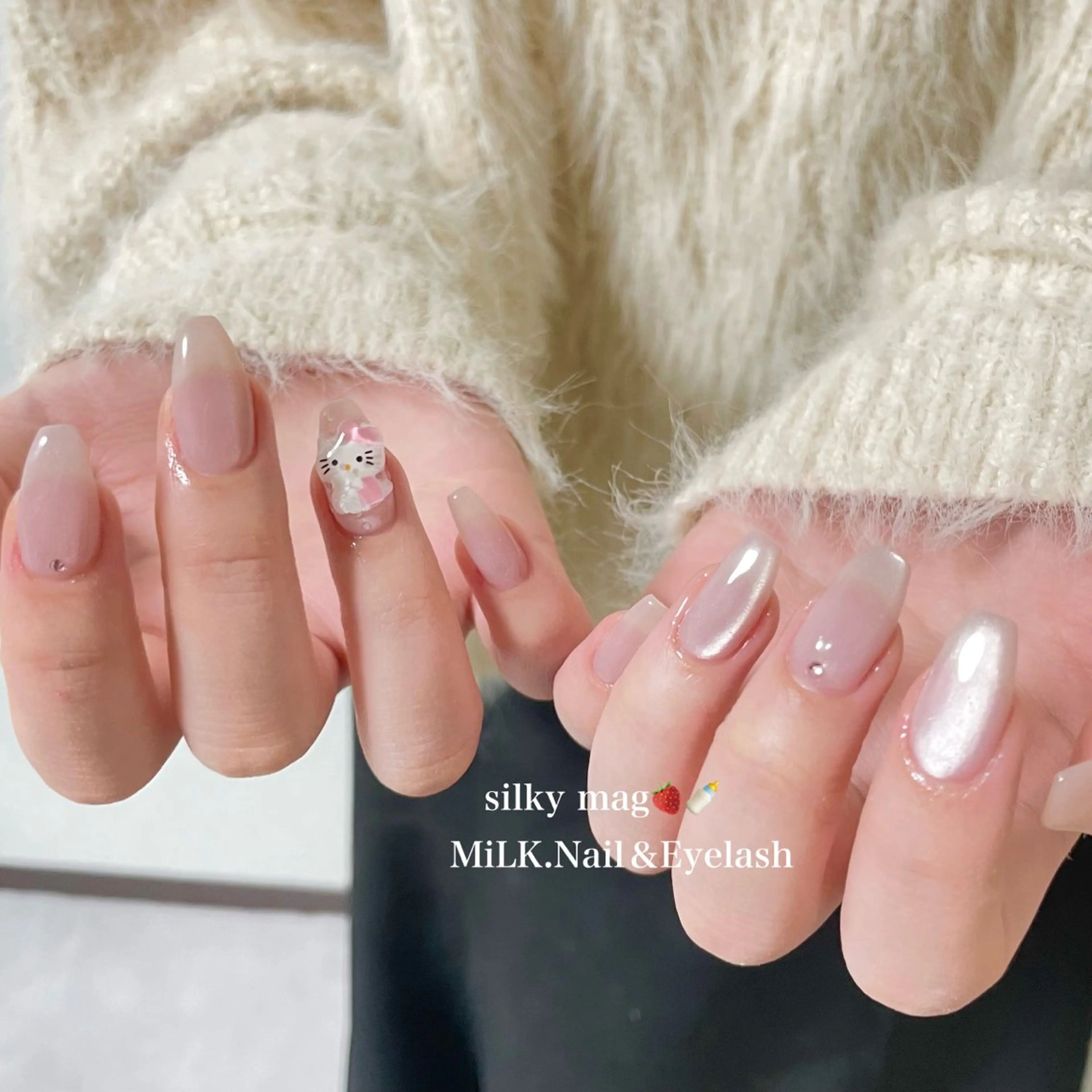 ネイル マグネットネイル ハンドネイル MiLK.   Nail&Eyelash所属・MiLK. wakaのマツエク・マツパデザイン