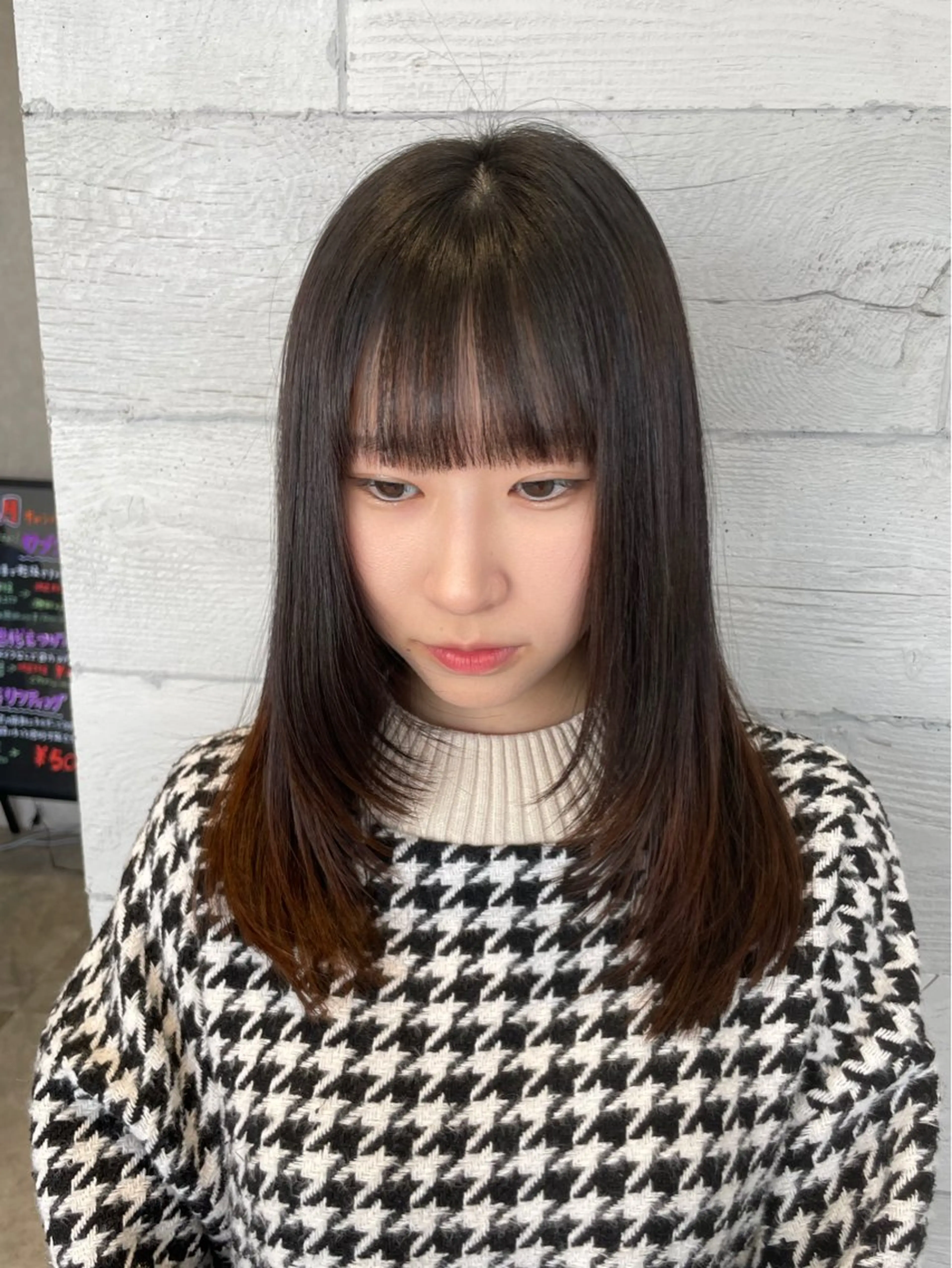 セミロング 上福大翔 【美髪縮毛矯正】のヘアスタイル