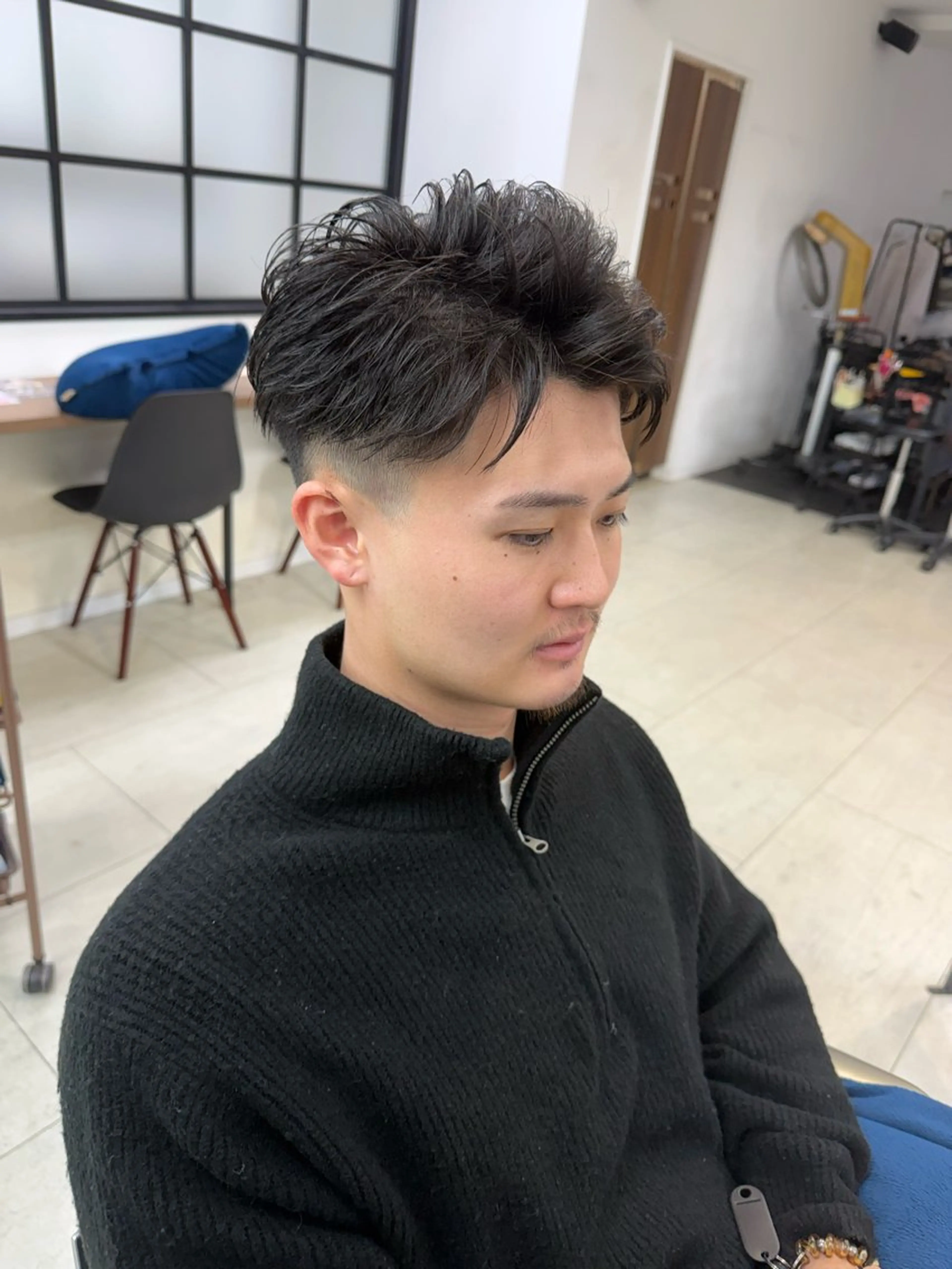 ショート パーマ メンズ ショートヘア カット パーマ メンズパーマの達人 /タカシマ　ダイスケのヘアスタイル