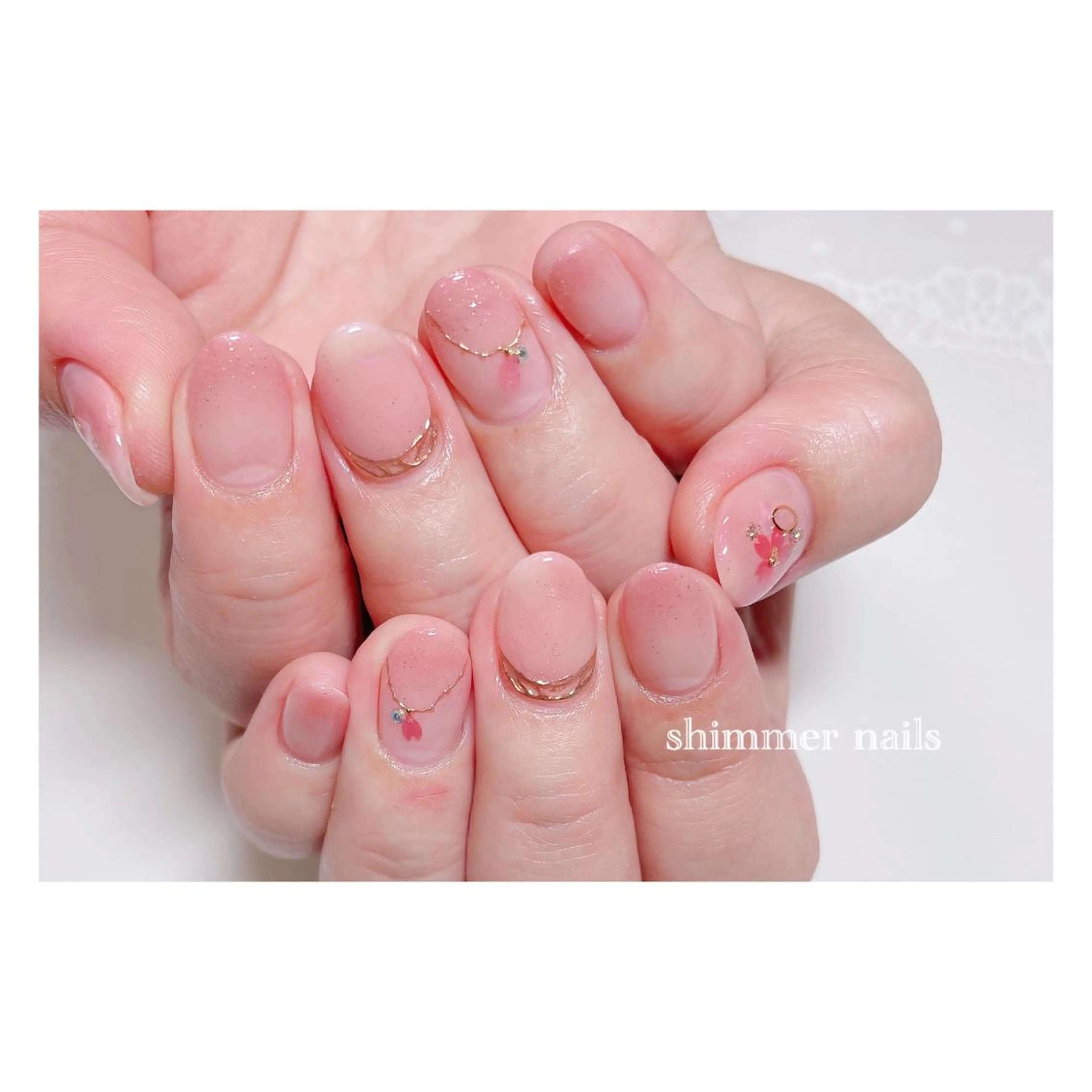 ネイル 桜ネイル shimmer nailsのネイルデザイン