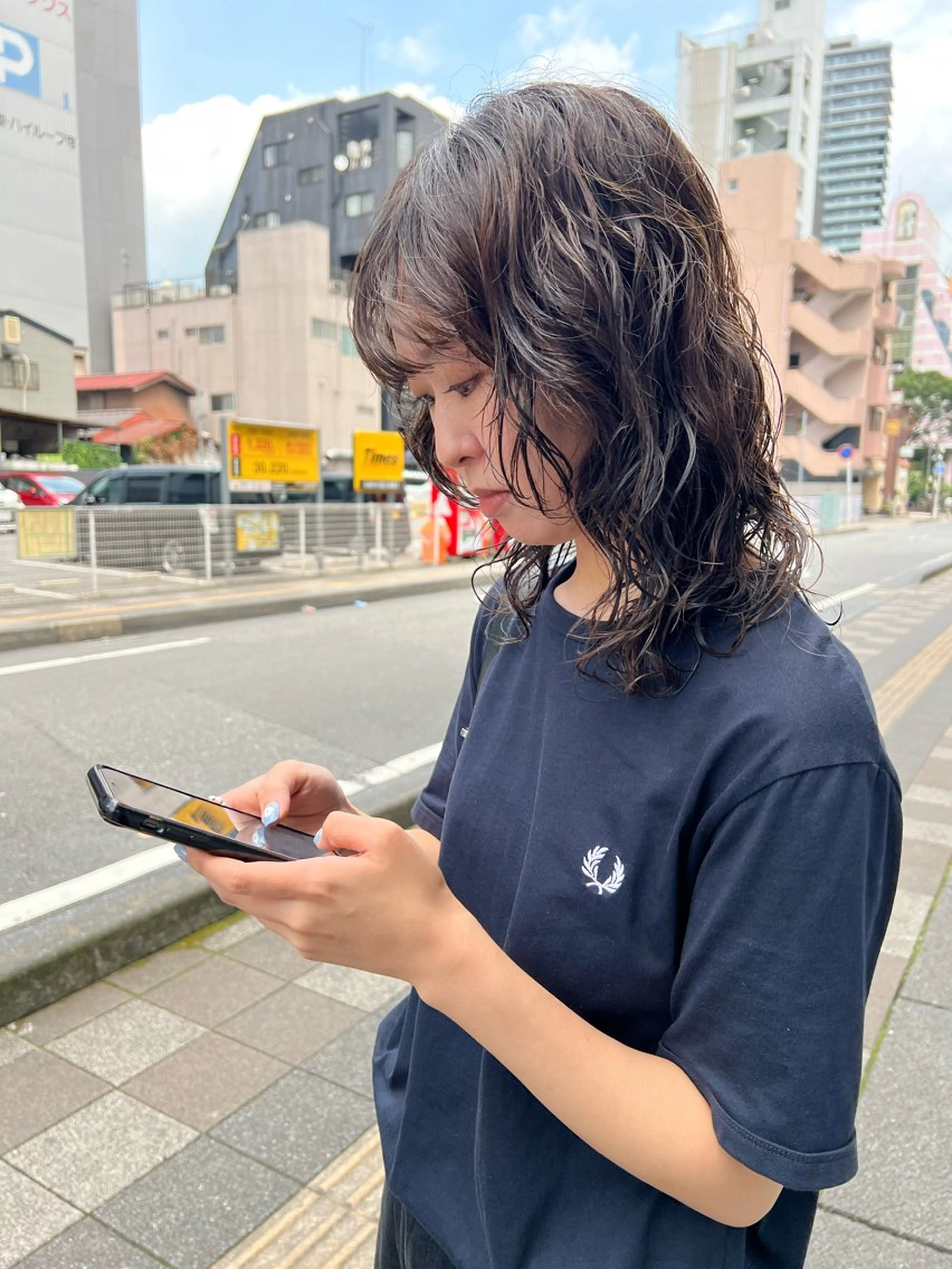 ミディアム パーマ brick masayaのヘアスタイル