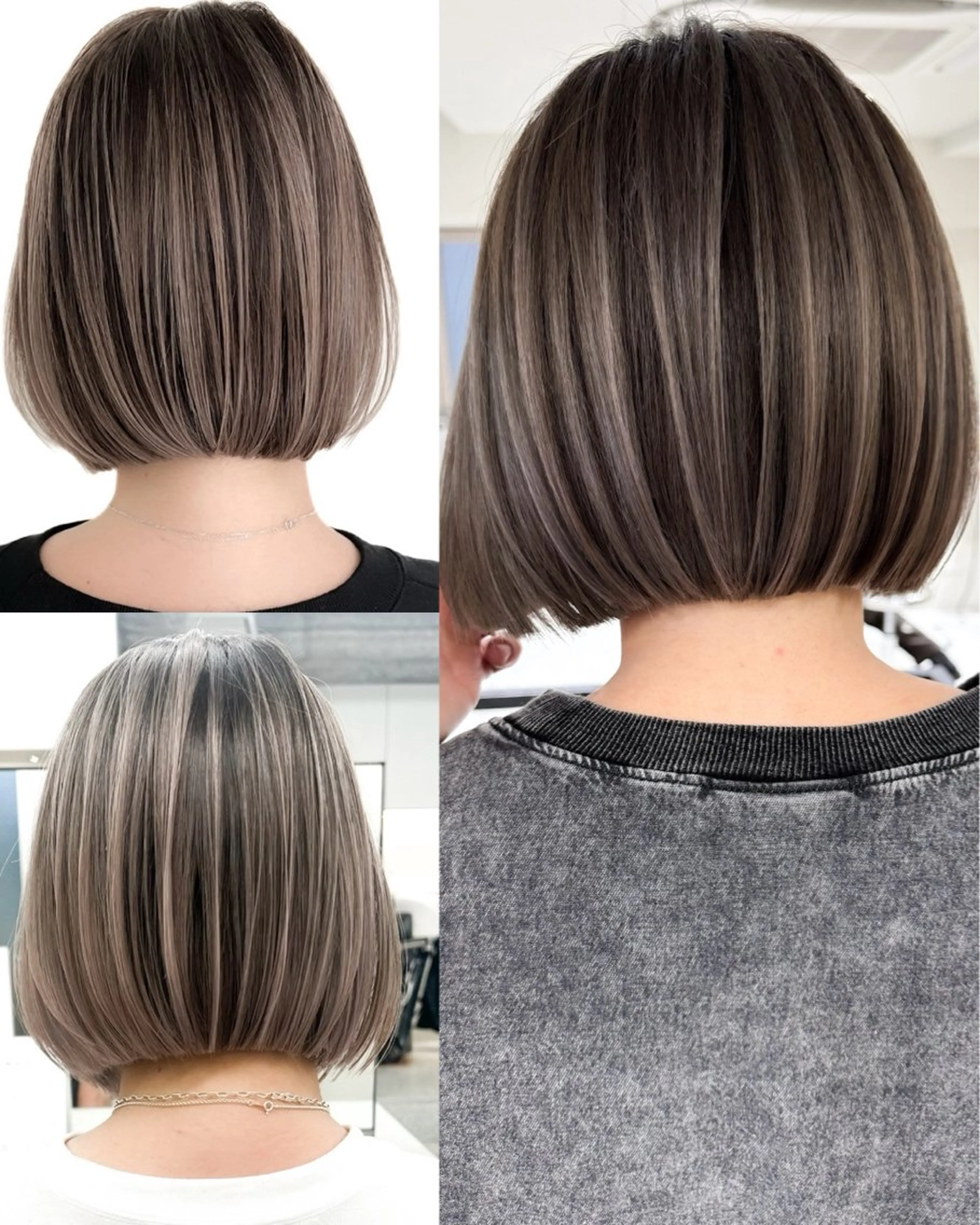 ショート カラー カット ヘアカラー トリートメント ✨ハイライトの達人 ボブ/ショート/雪下のヘアスタイル