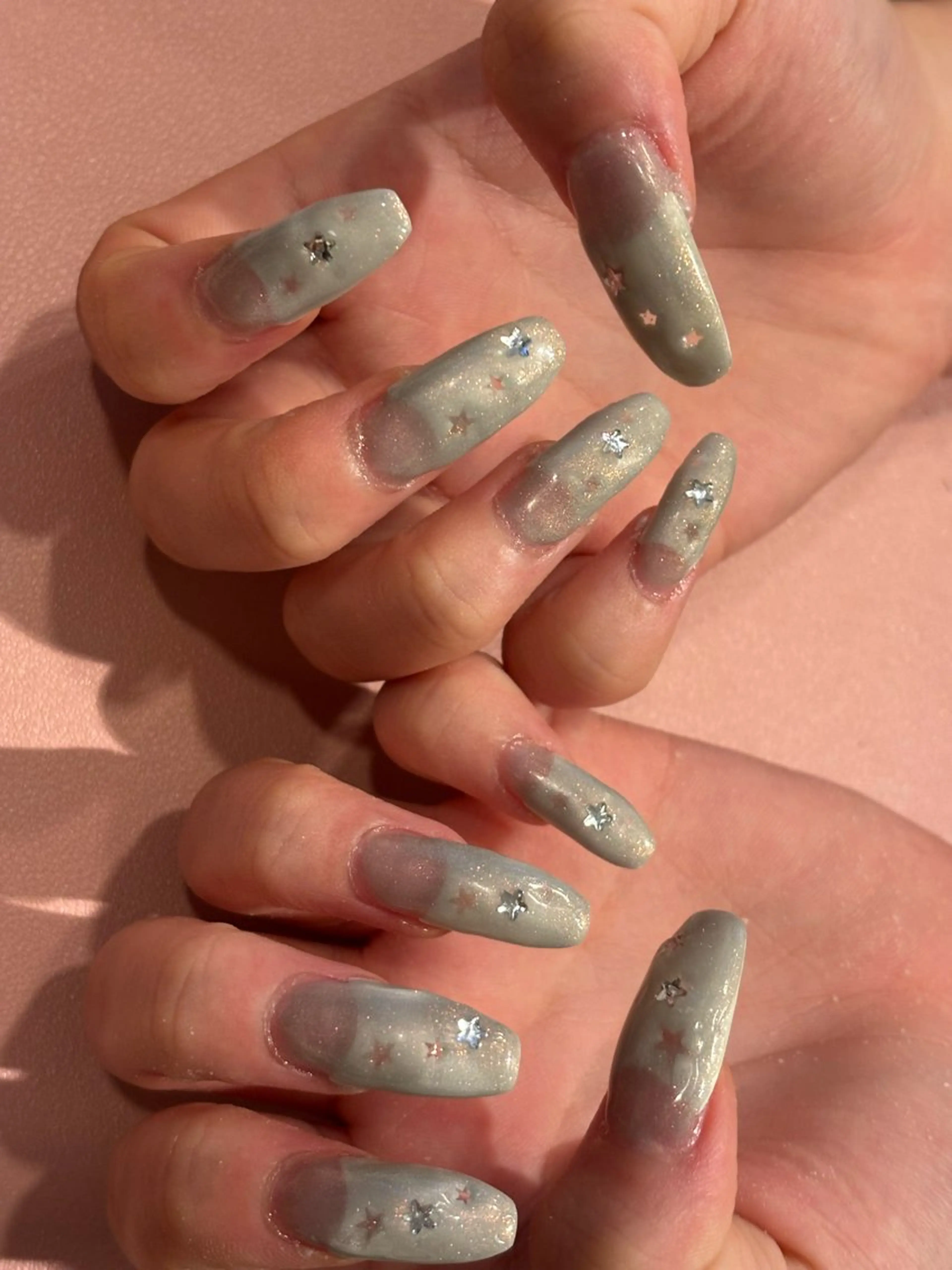 ネイル ブルー ワンカラーネイル スカルプネイル ネイルチップ ハンドネイル nail salon いづみ(節花内)所属・ネイルサロン いづみ(節花内)のネイルデザイン