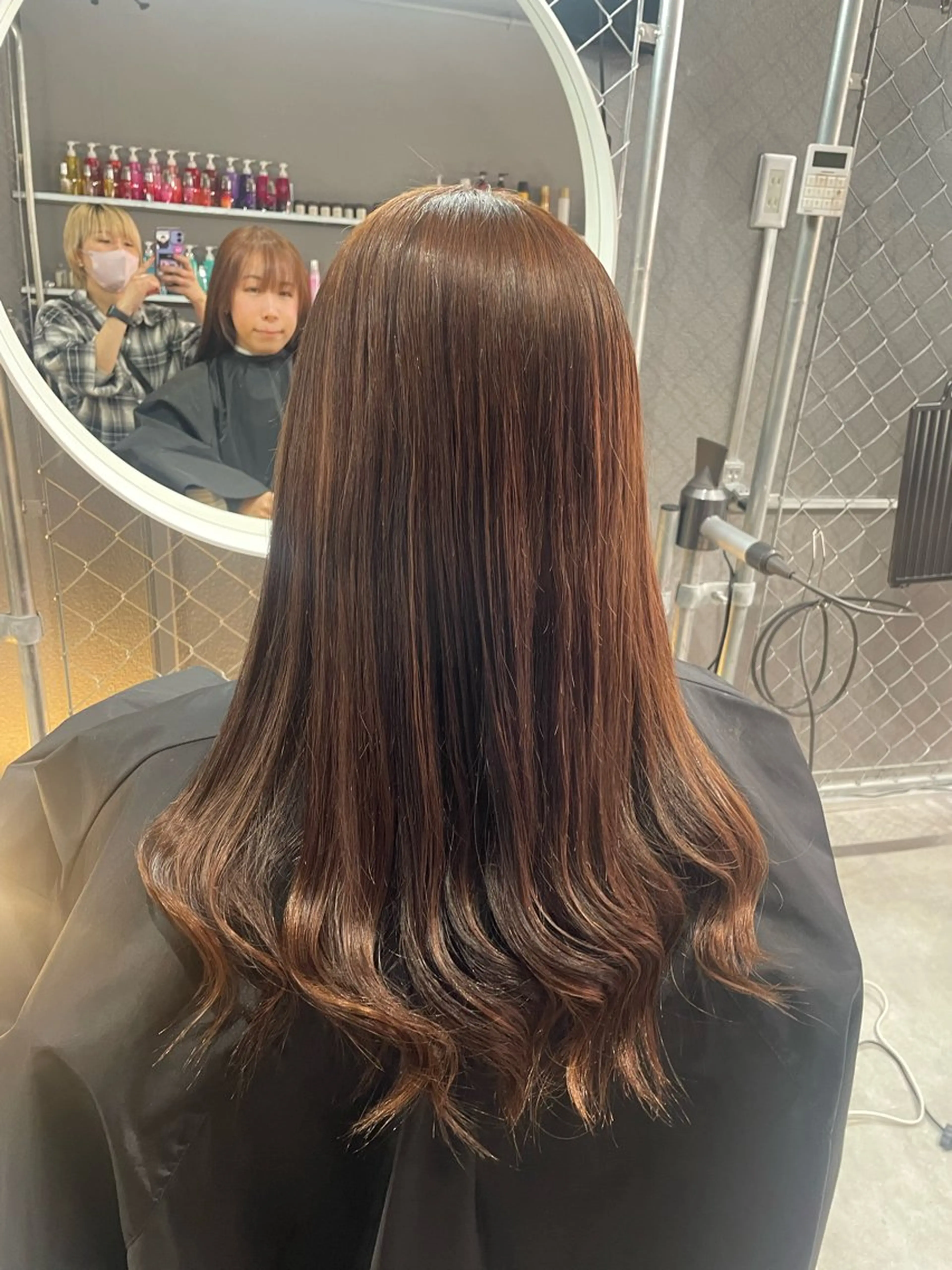 カラー ブラウンカラー ピンクカラー ヘアカラー トリートメント CoCooN nanamiのヘアスタイル