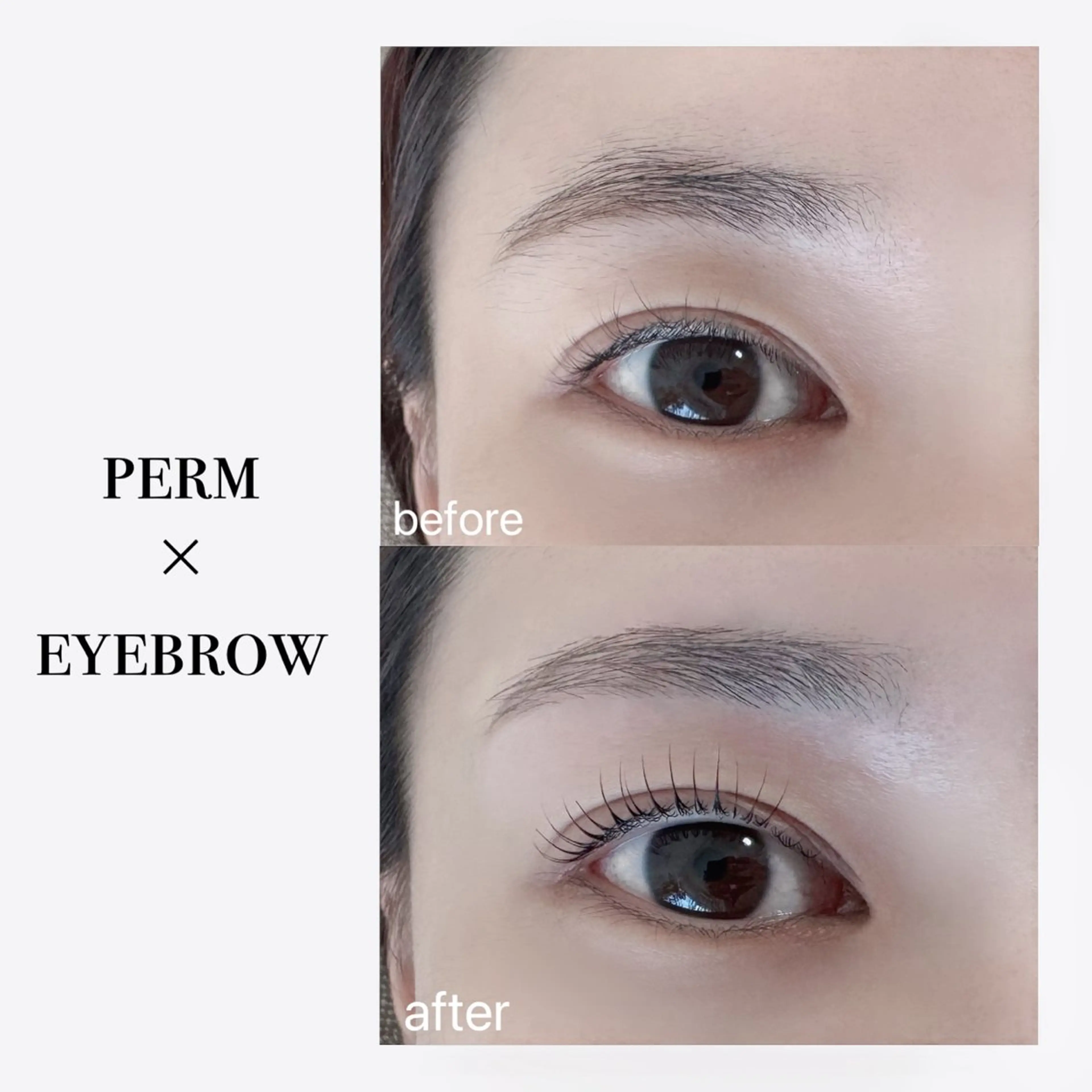 【⚠️当店のご利用初めての方＆土日祝限定】まつげパーマ＆アイブロウワックス(条件付き)間引き+¥550の写真