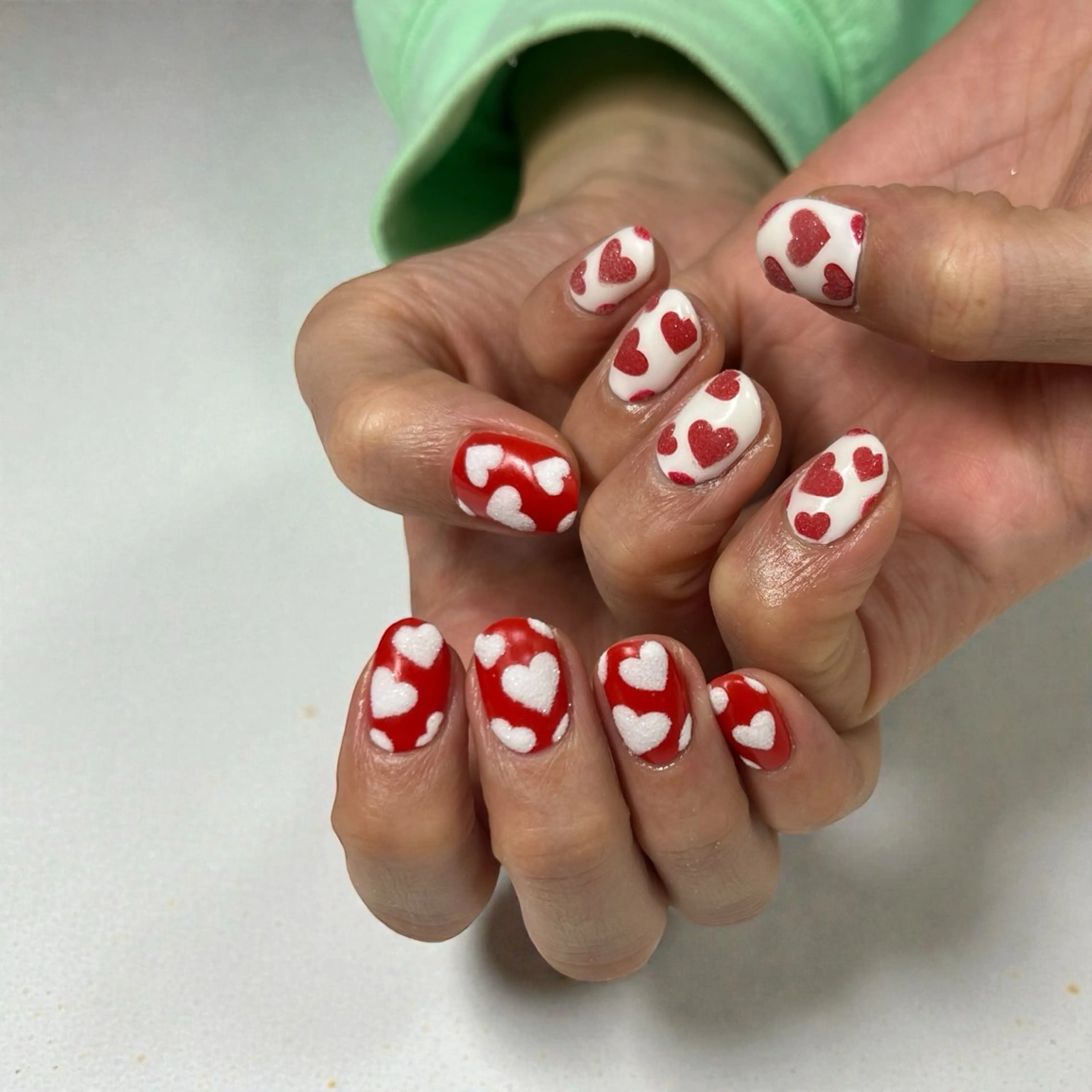 ネイル ハート mellow mのネイルデザイン