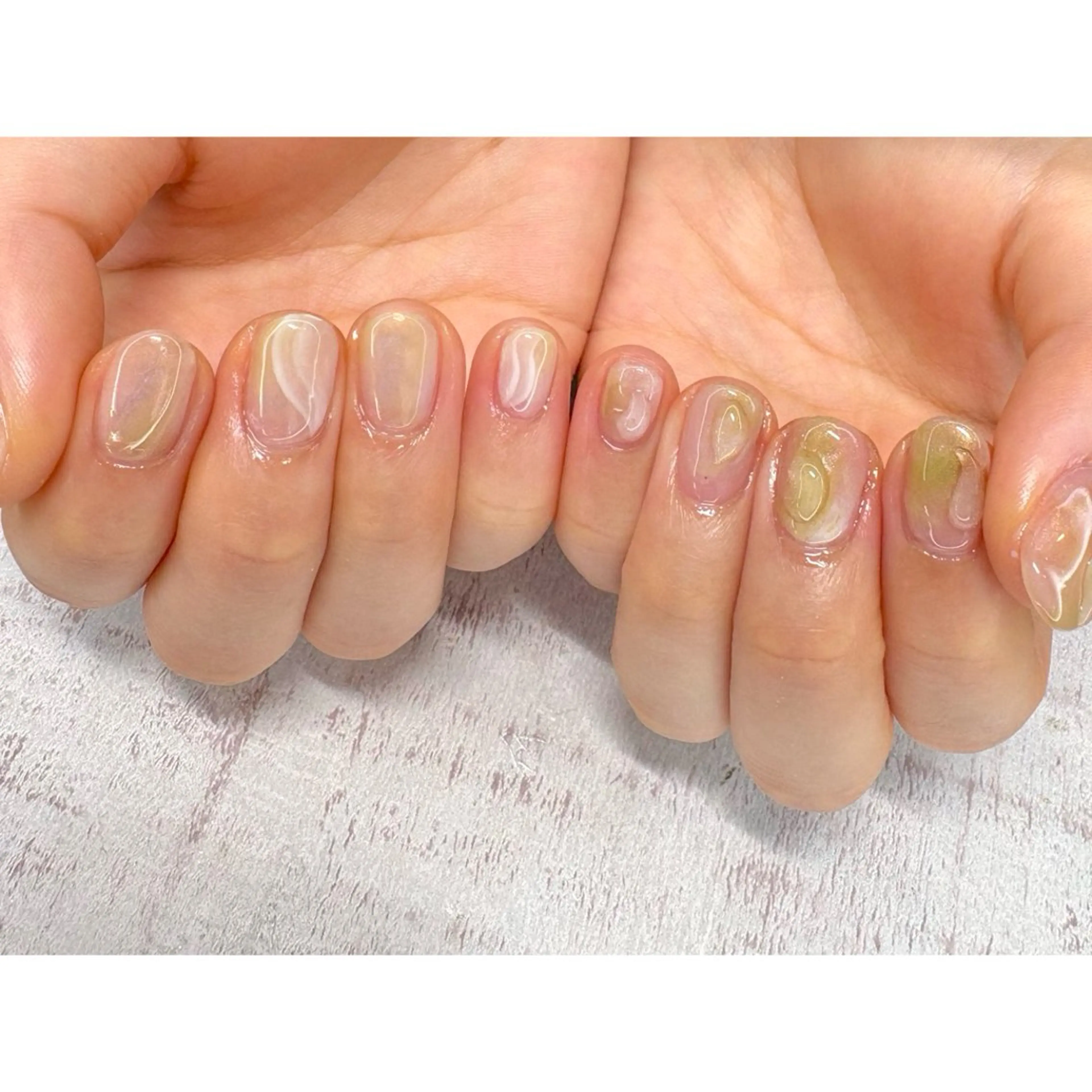 ネイル ハンドネイル 𖡼 yumenoのネイルデザイン