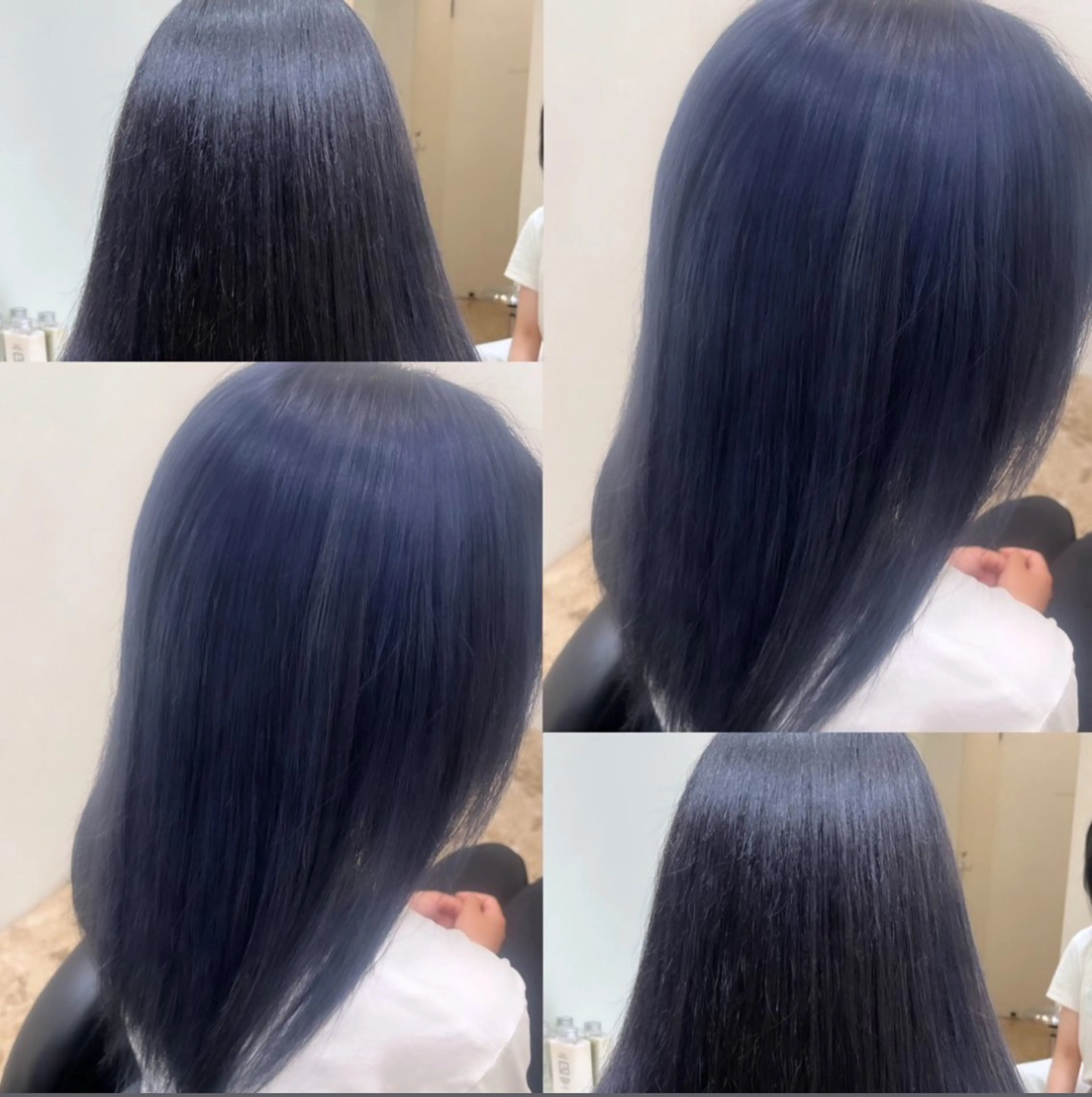 カラー ダブルカラー ネイビーカラー メンズカット/眉カッ ト/ブリーチ/シオリのヘアスタイル