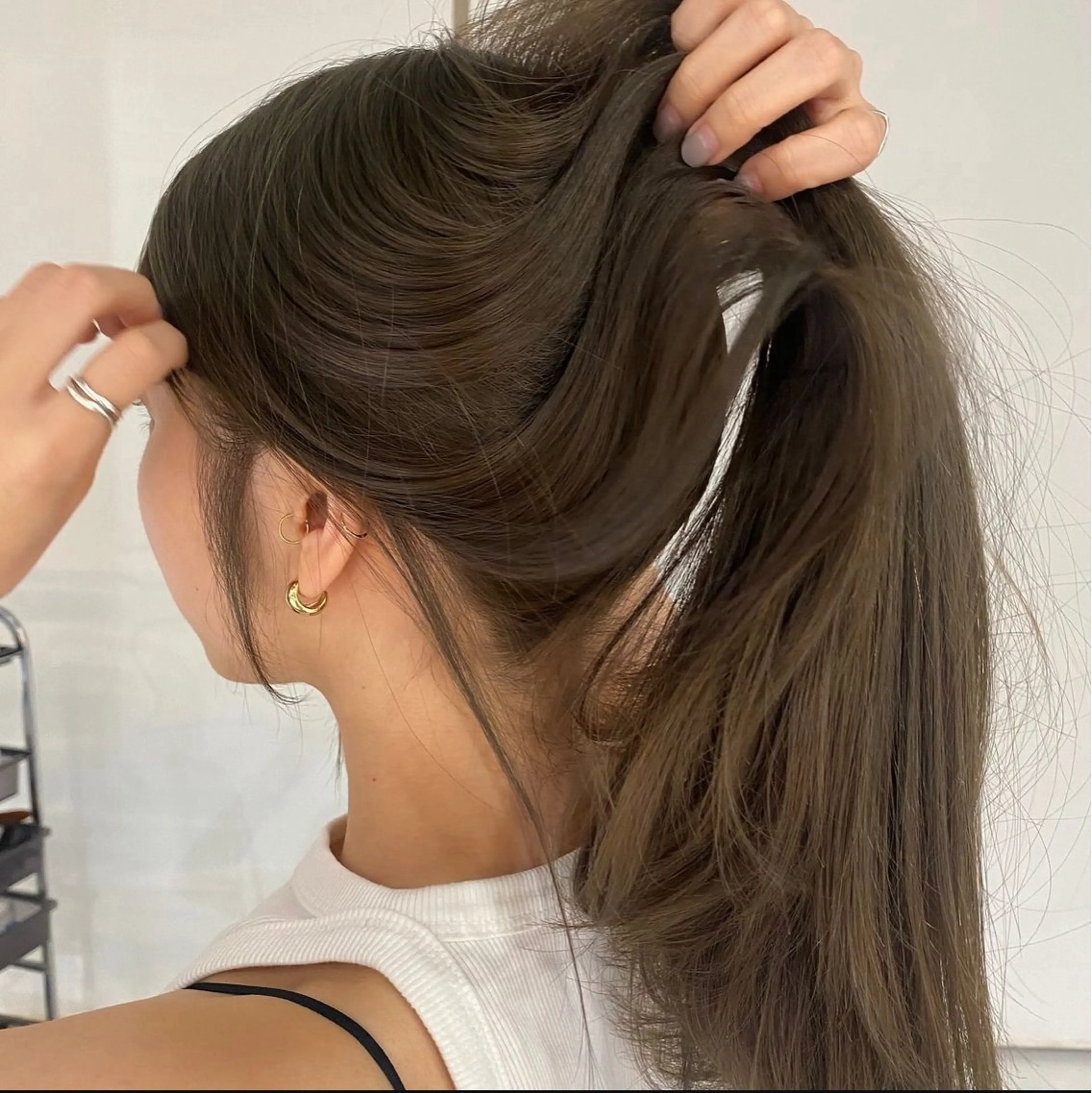 ミディアム レイヤーカット 西宮北口/みなみのヘアスタイル