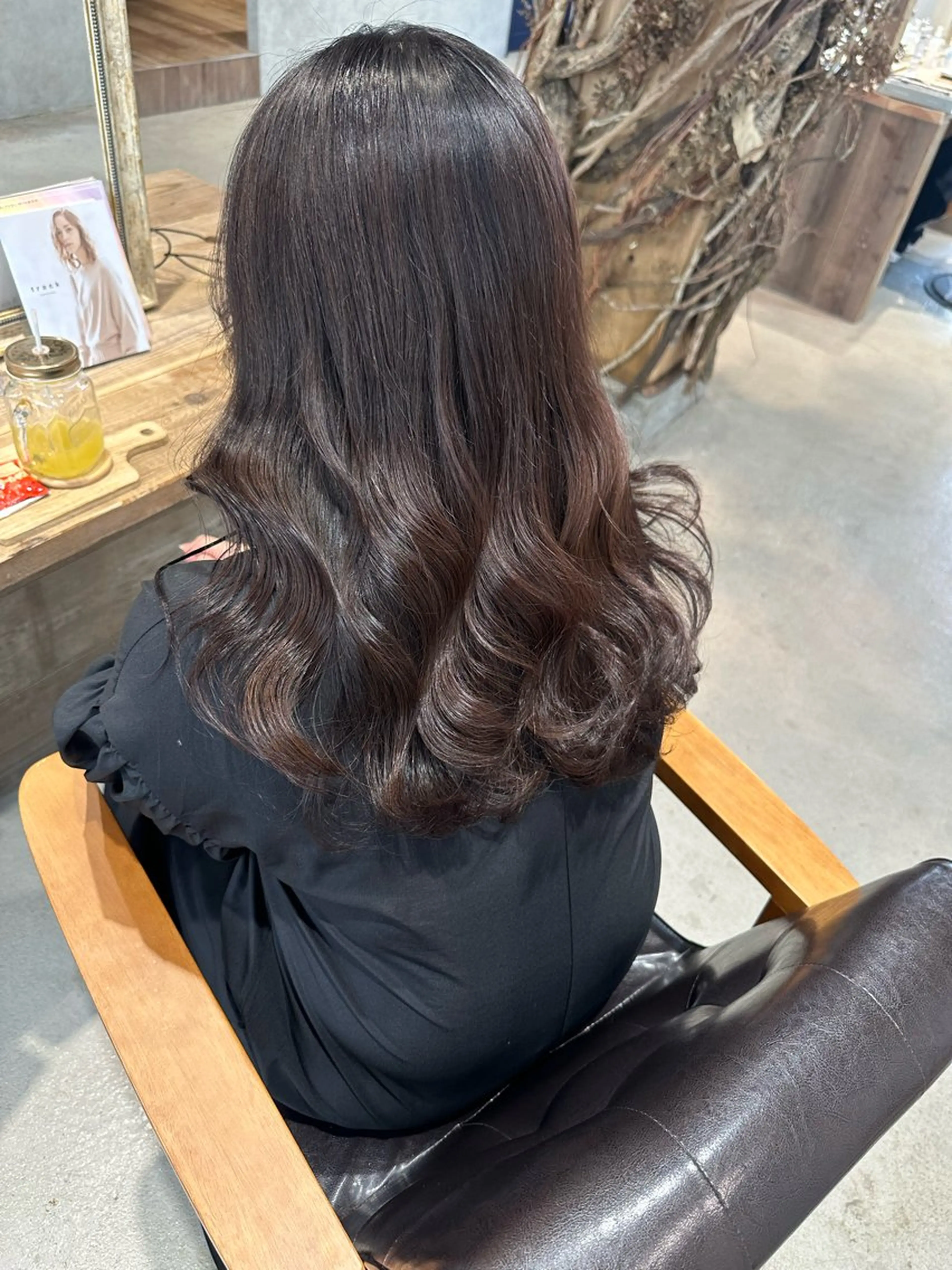 ロング カラー ヘアアレンジ ラベンダーカラー カット ヘアカラー GO TODAY  SHAiRE SALON岡山所属・Sana/ 耳ツボ/インナーのヘアスタイル