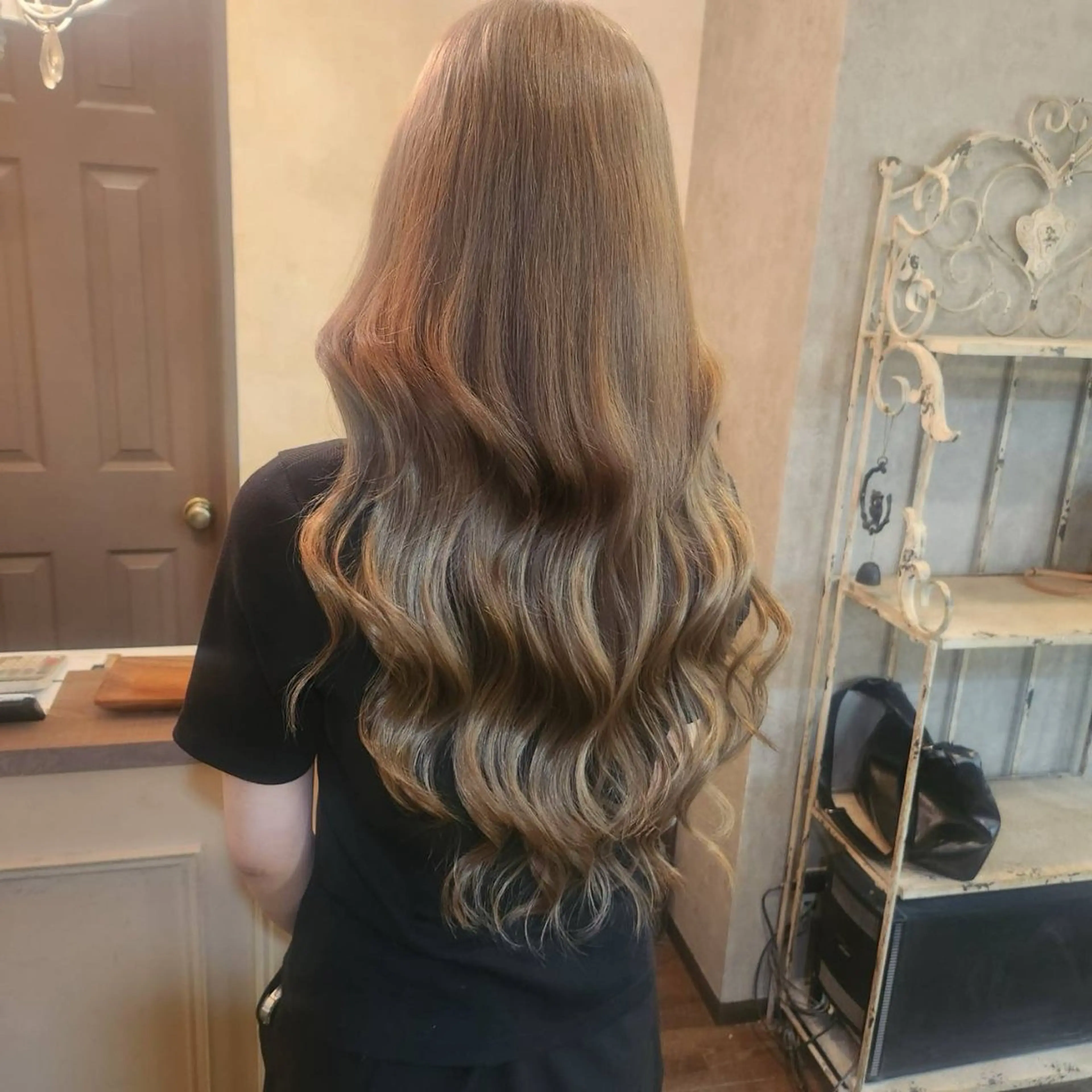 ロング ヘアアレンジ シールエクステ エクステ ロング カット エクステ MagicMush ✴︎シールエクステのヘアスタイル