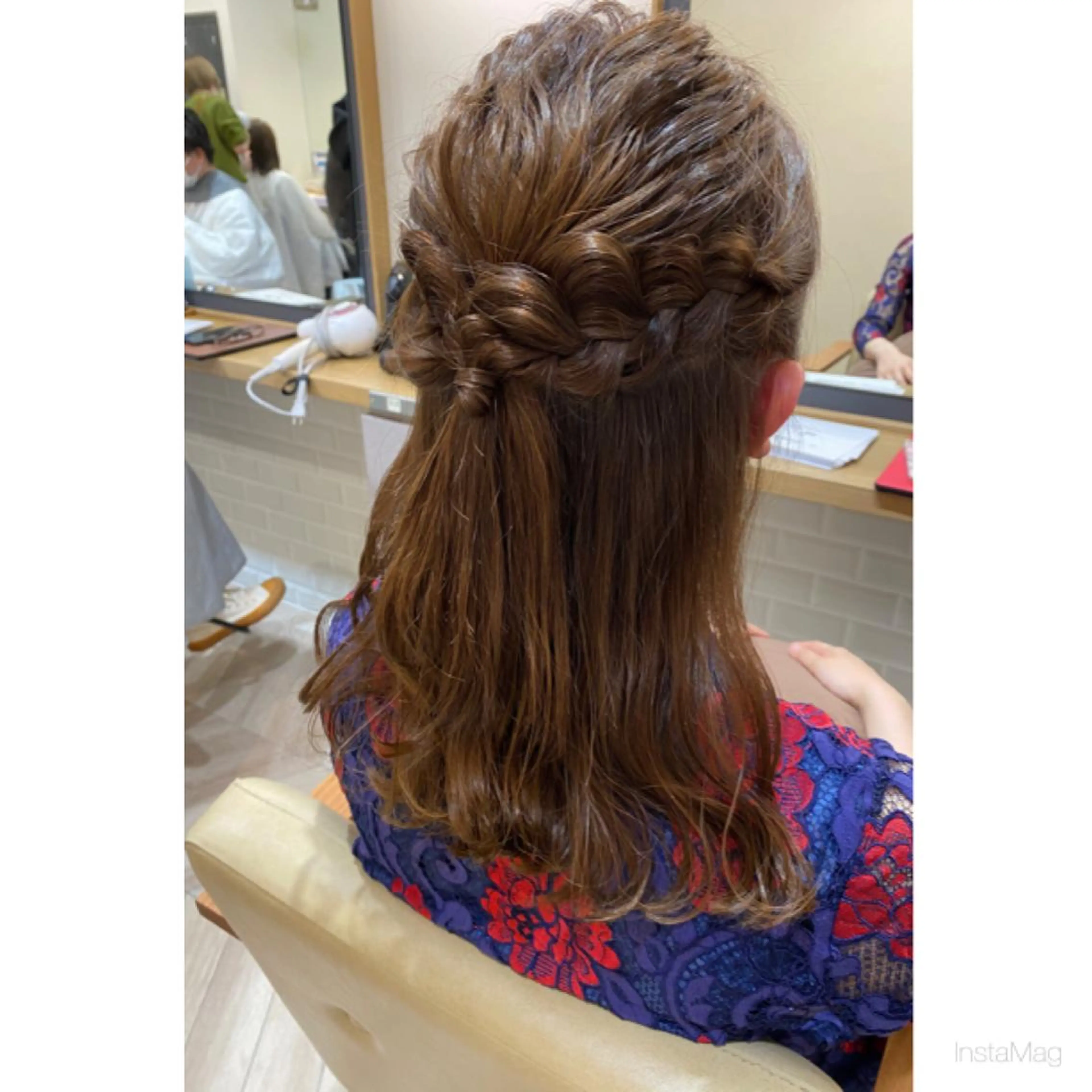 ロング ヘアアレンジ ヘアセット 岩間 香純のヘアスタイル