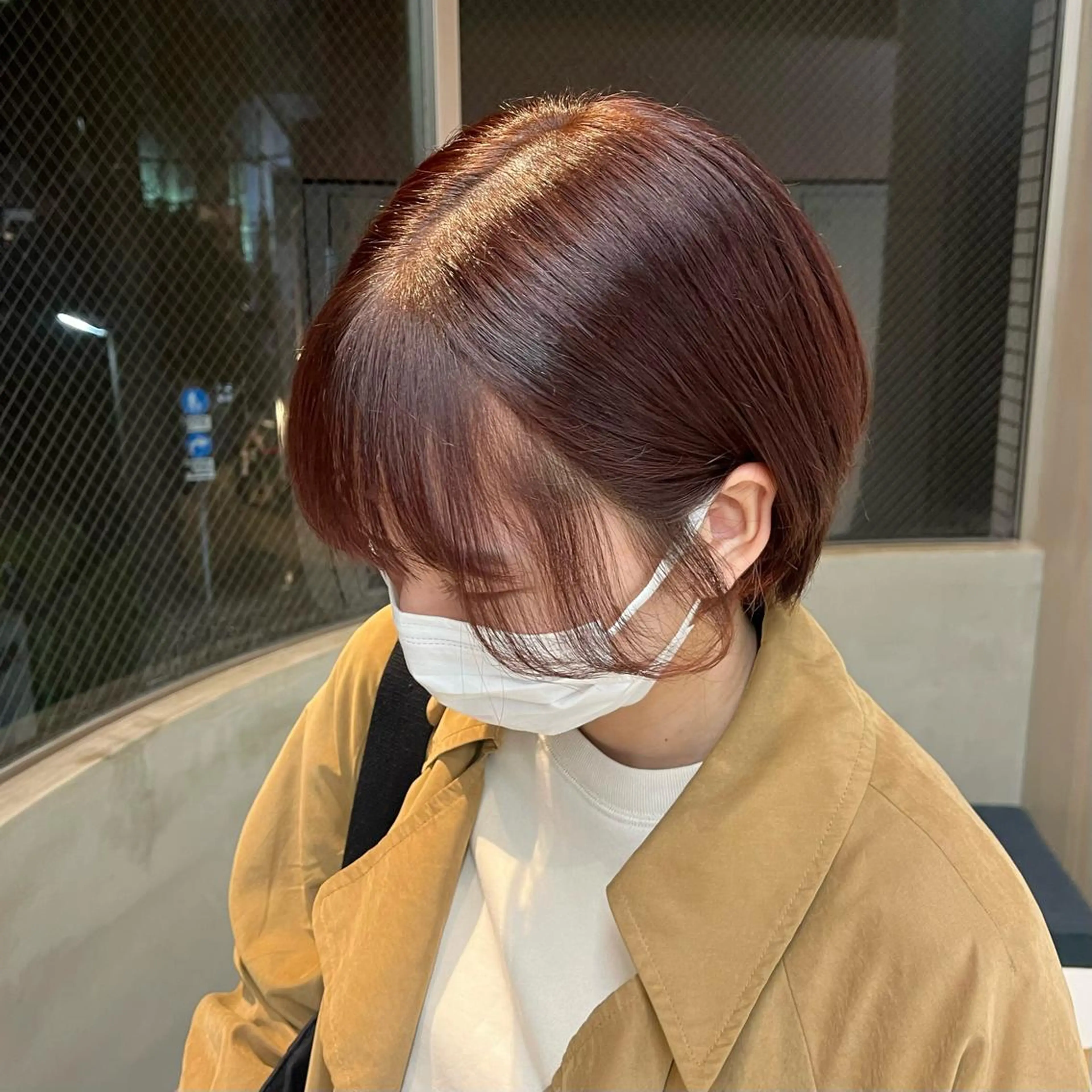 カラー オレンジ オレンジピンク ピンクカラー ayaka♡ 柔らかカラーのヘアスタイル