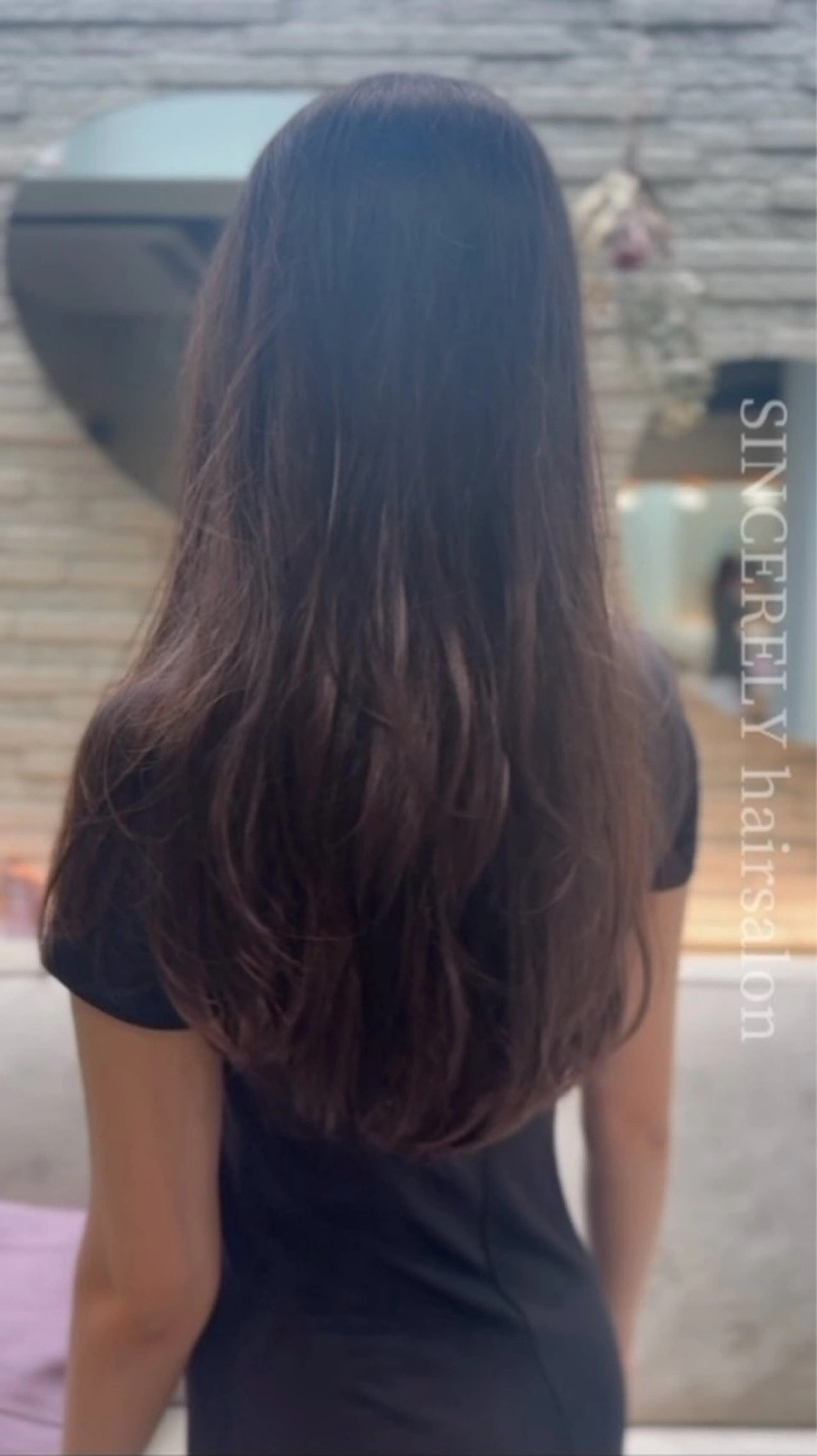 ロング レイヤーカット かみじょう ゆうこのヘアスタイル