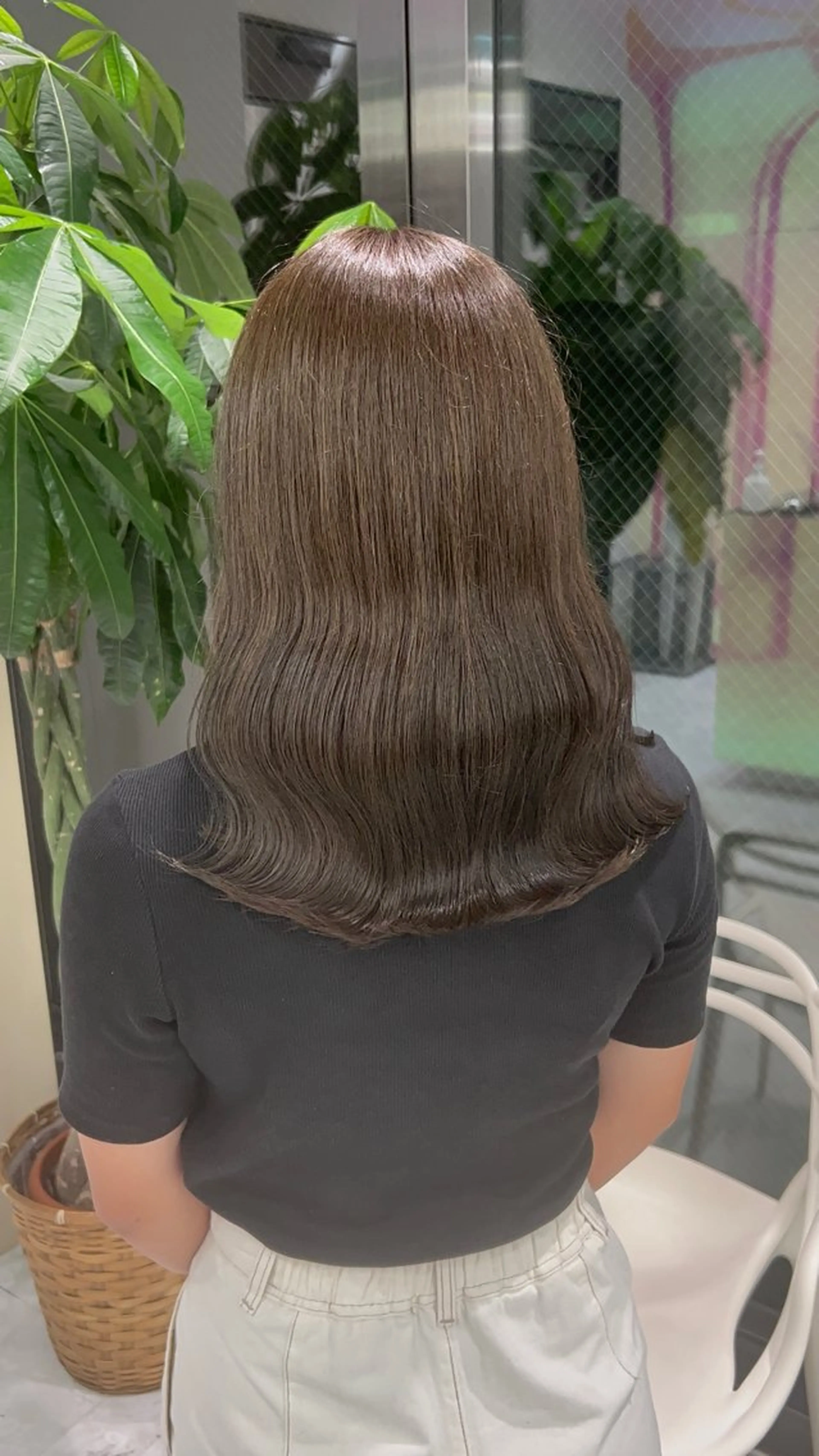 セミロング カラー ヘアアレンジ ヘアカラー トリートメント ブリーチなしの達人 🇰🇷KAITOのヘアスタイル