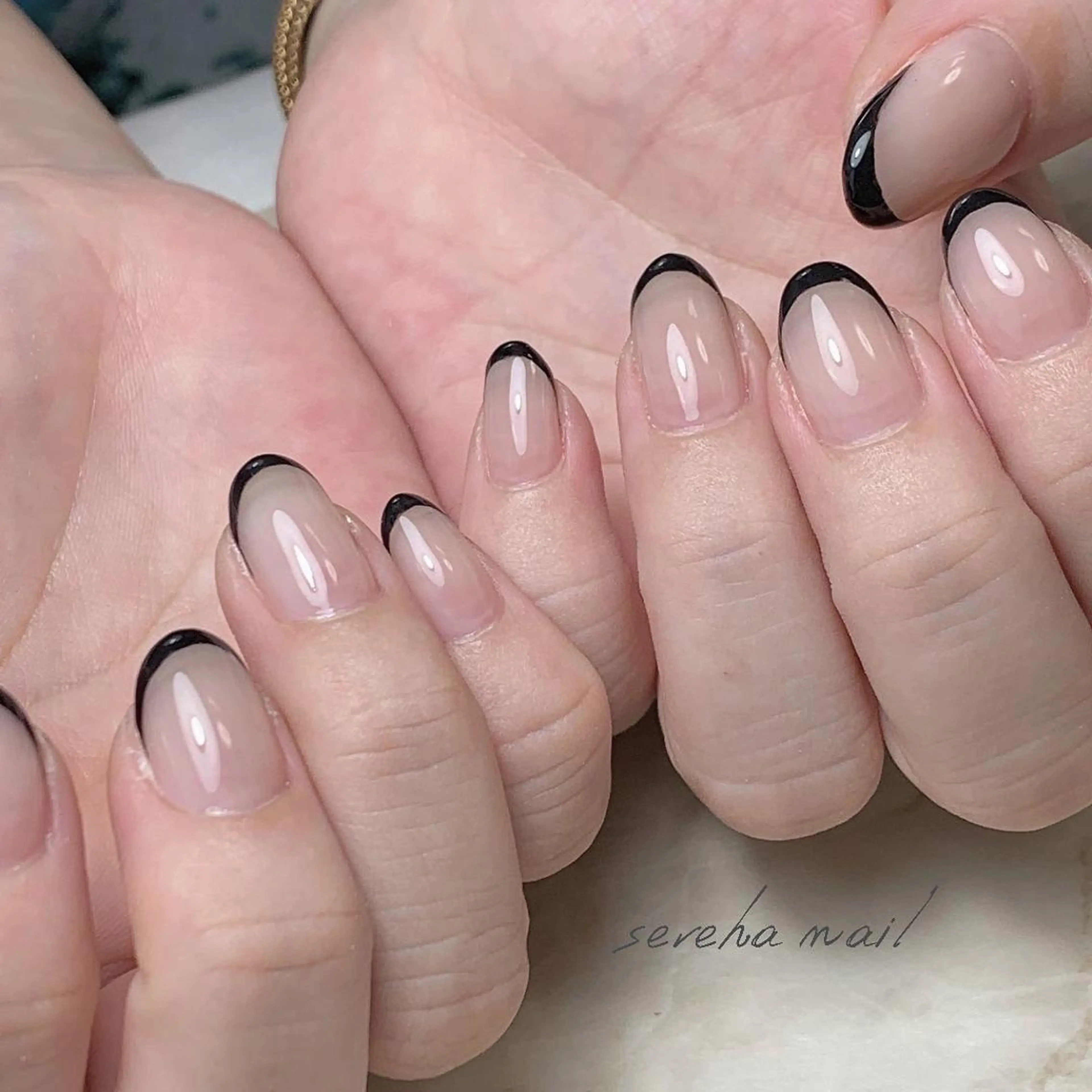 ネイル フレンチネイル sereha nailのネイルデザイン