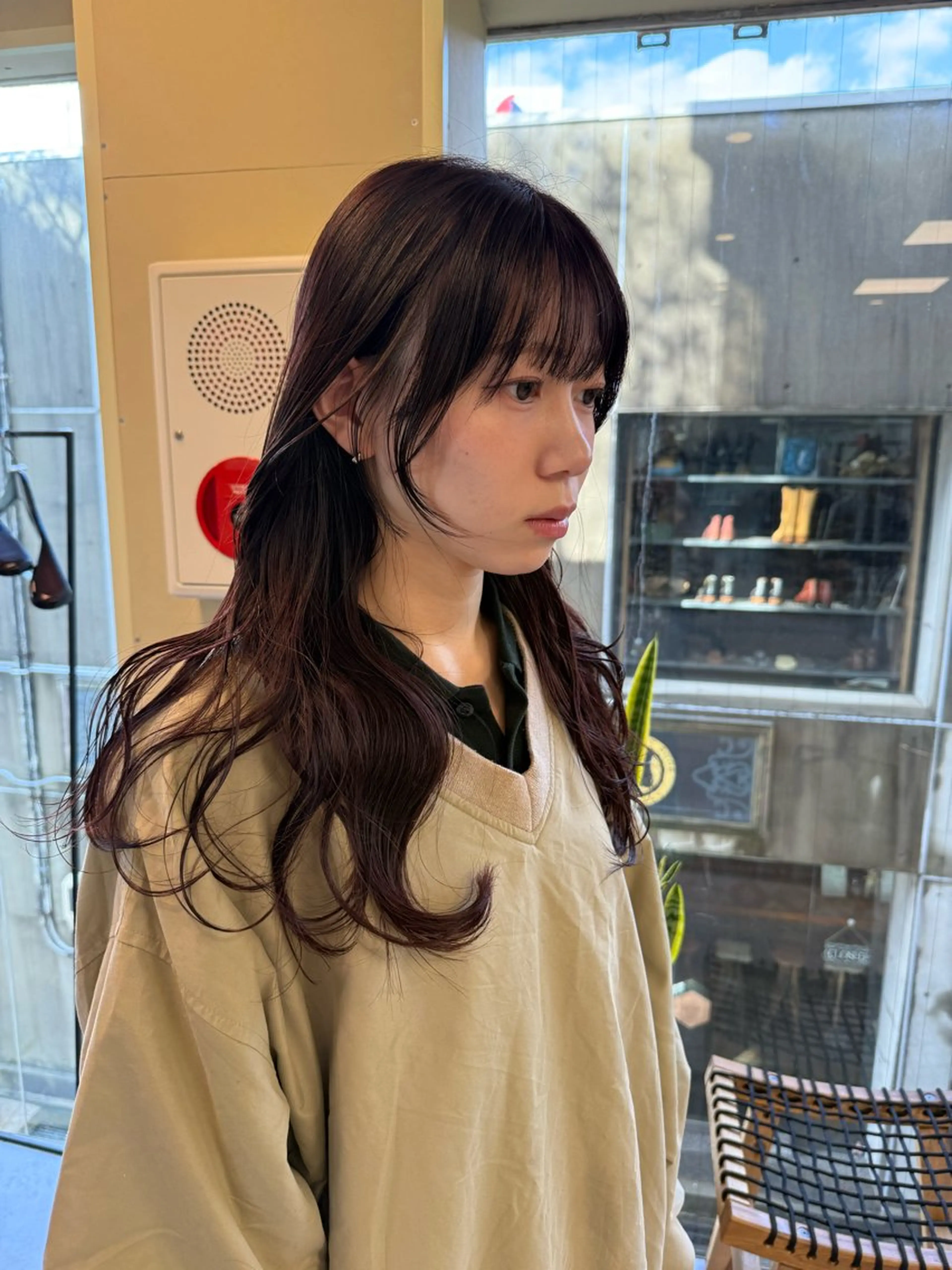 ロング カラー カット ヘアカラー トリートメント 伶風/ボブ/ ヘーゼルベージュのヘアスタイル