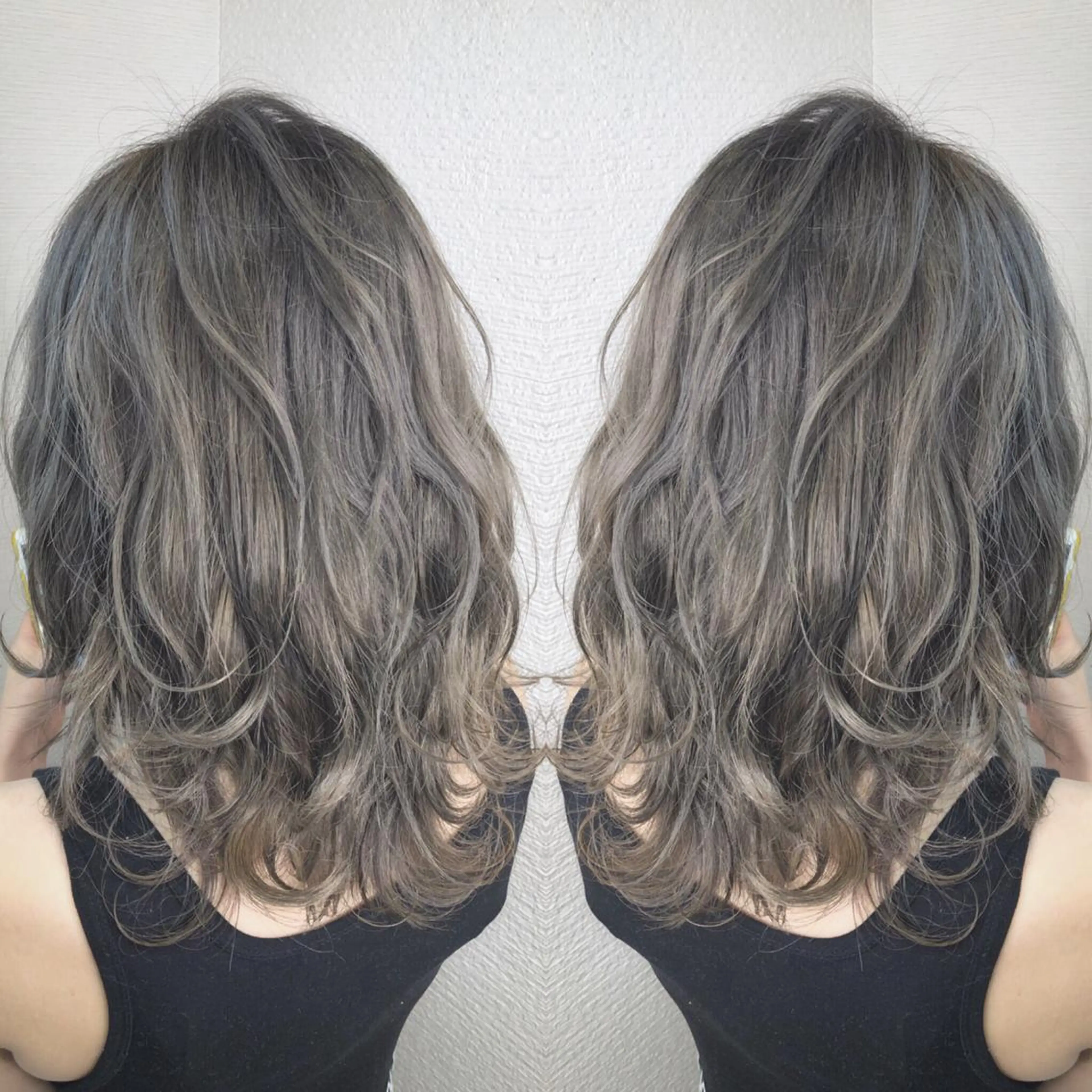 セミロング カラー ヘアアレンジ 【ボブ・ショート】 Ash茗荷谷店のヘアスタイル