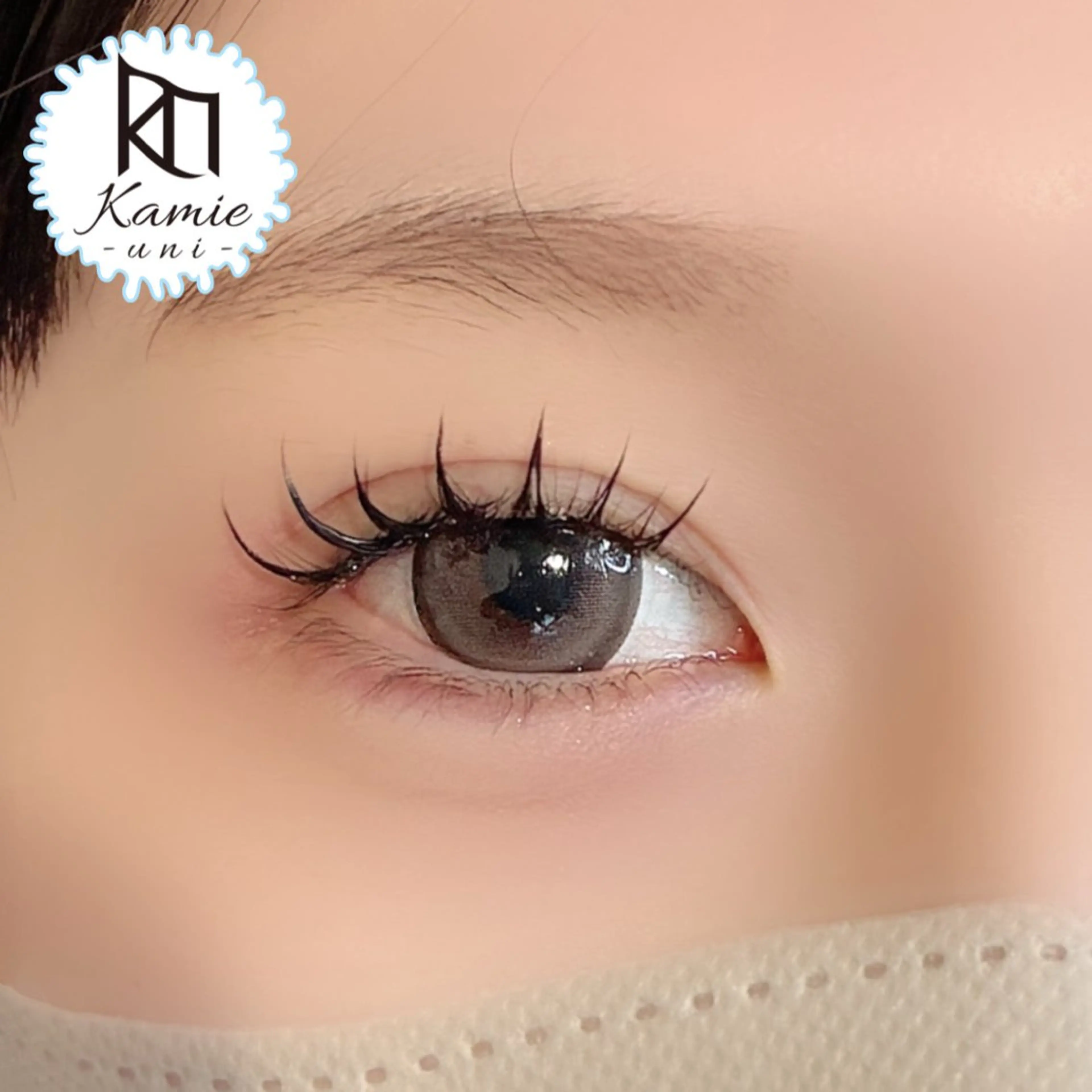 🐬【LEDエクステ100本】 オフ込! 施術後すぐ洗顔OK☺︎の写真