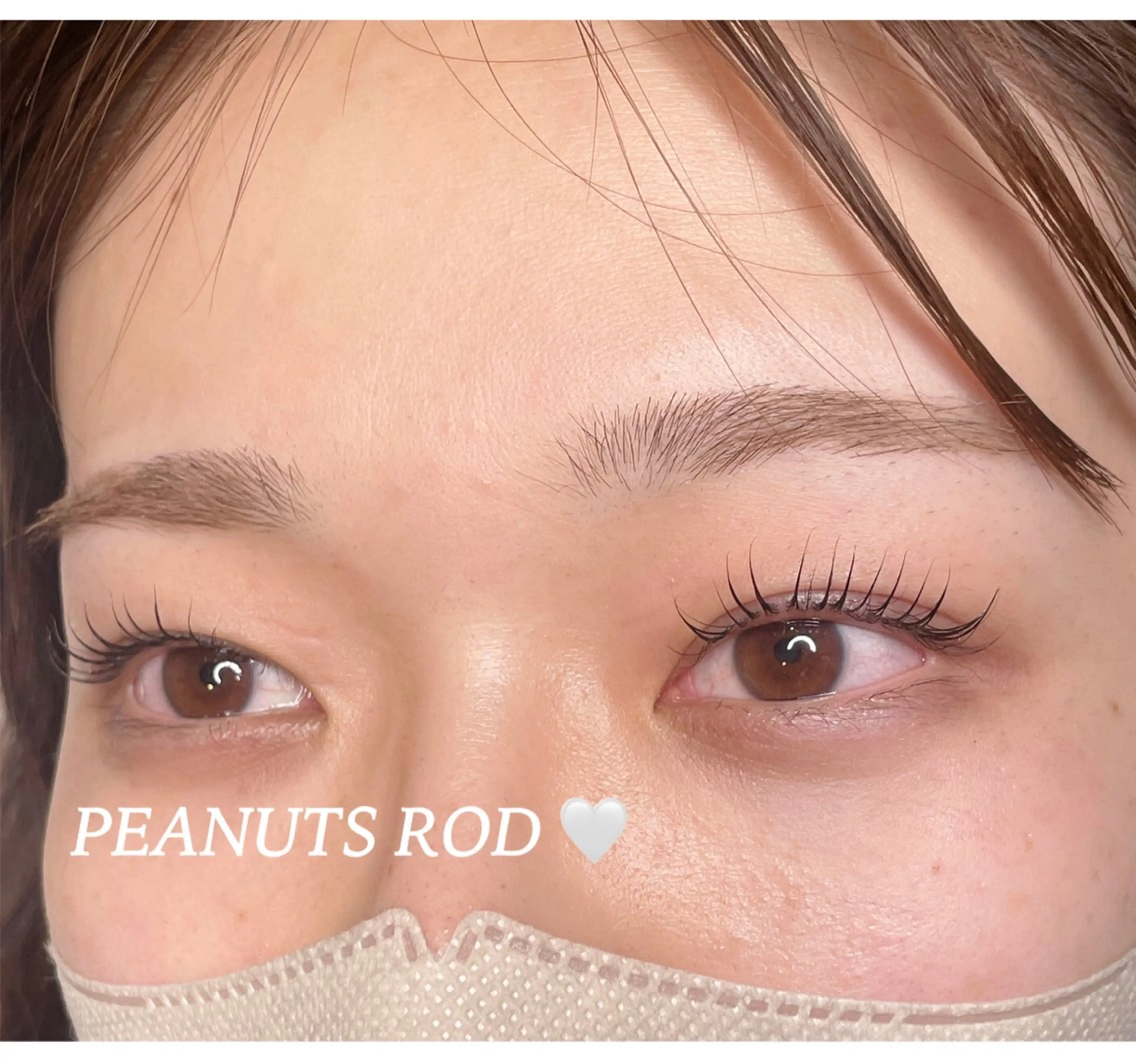 マツエク・マツパ 韓国風マツエク 一重×まつ毛パーマ ma riのネイルデザイン