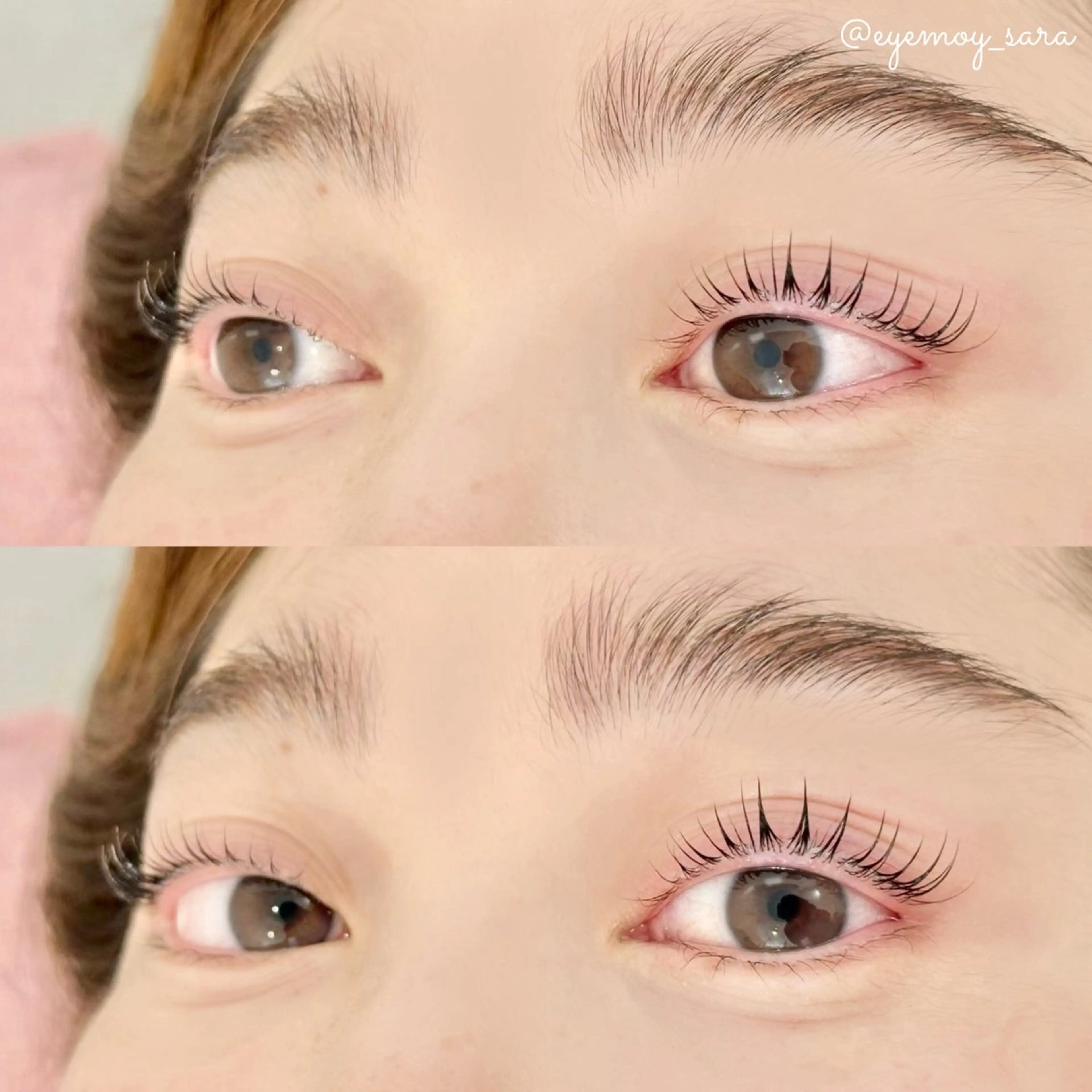 マツエク・マツパ ケラチンラッシュリフト 束感まつ毛 パリジェンヌラッシュリフト まつげパーマ 一重×まつ毛パーマ sara 🌙のマツエク・マツパデザイン