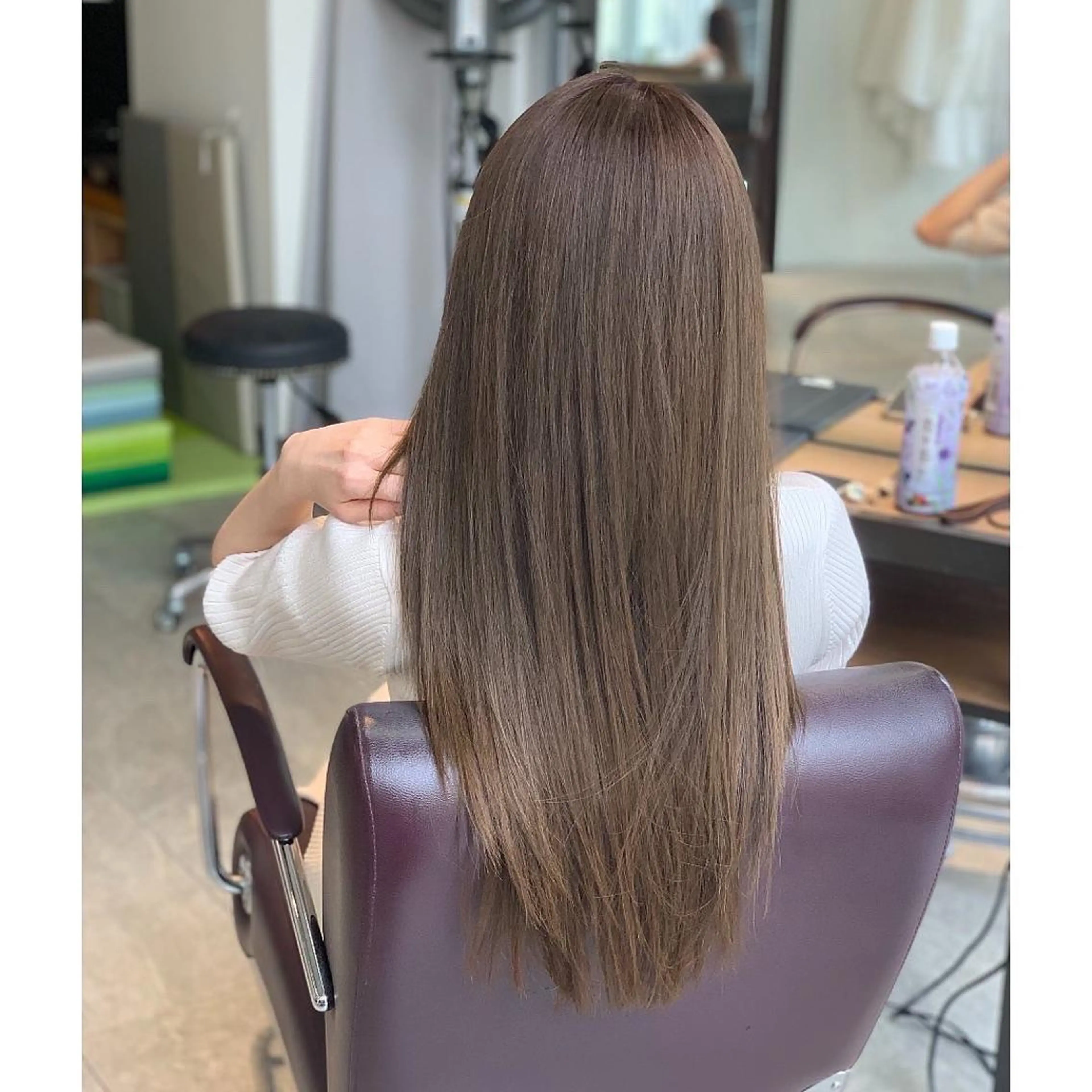 ロング カラー パーマ ヘアアレンジ メンズ メンズブリーチ ブリーチ グレージュ イルミナカラー ブリーチなしカラー BRAIDS💎愛子 大人ハイライト💎のヘアスタイル