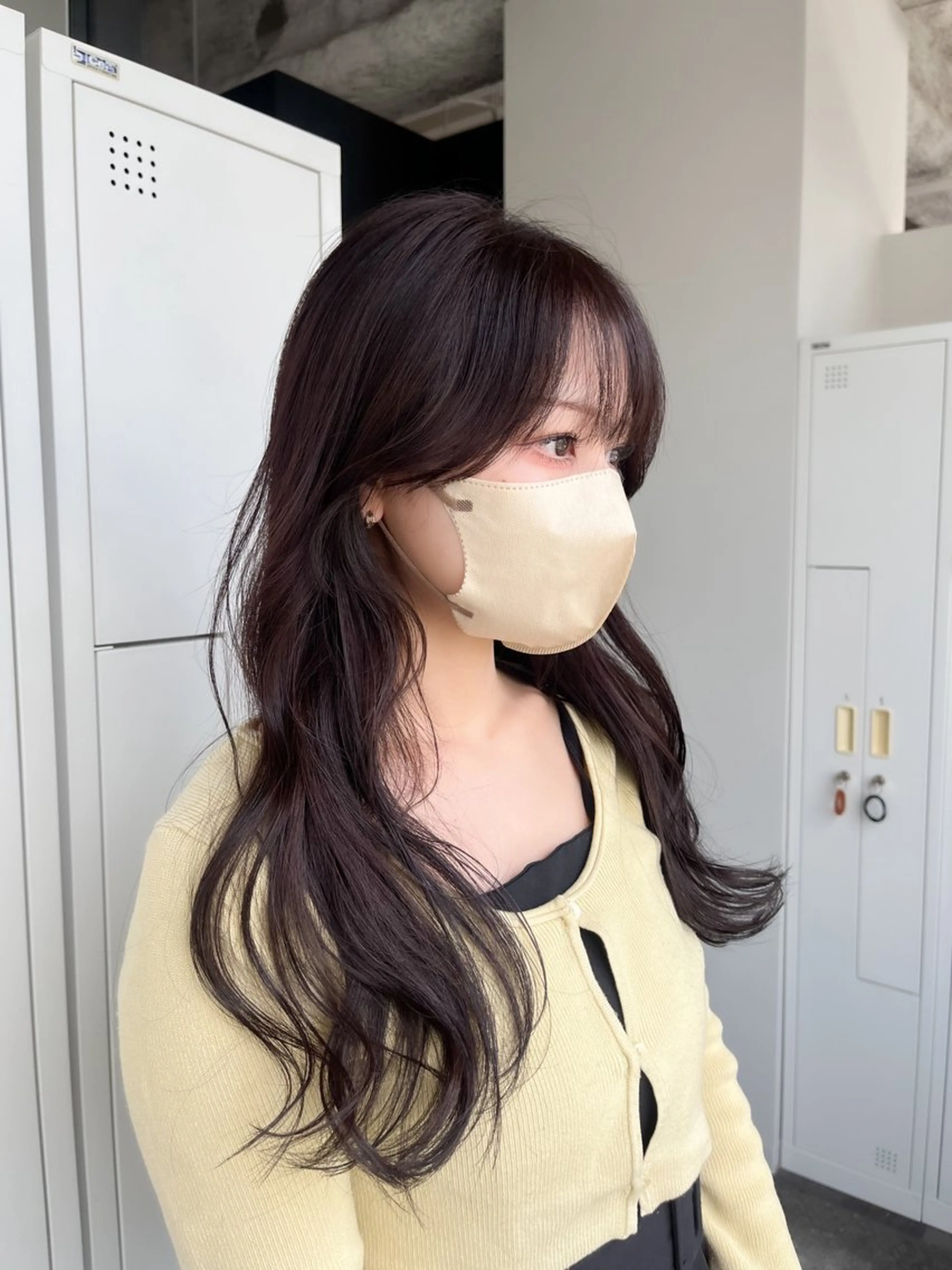 ロング カラー ブラウンカラー ラベンダーカラー AVANCE元町店所属・韓国風style ❤︎　古庄美月のヘアスタイル