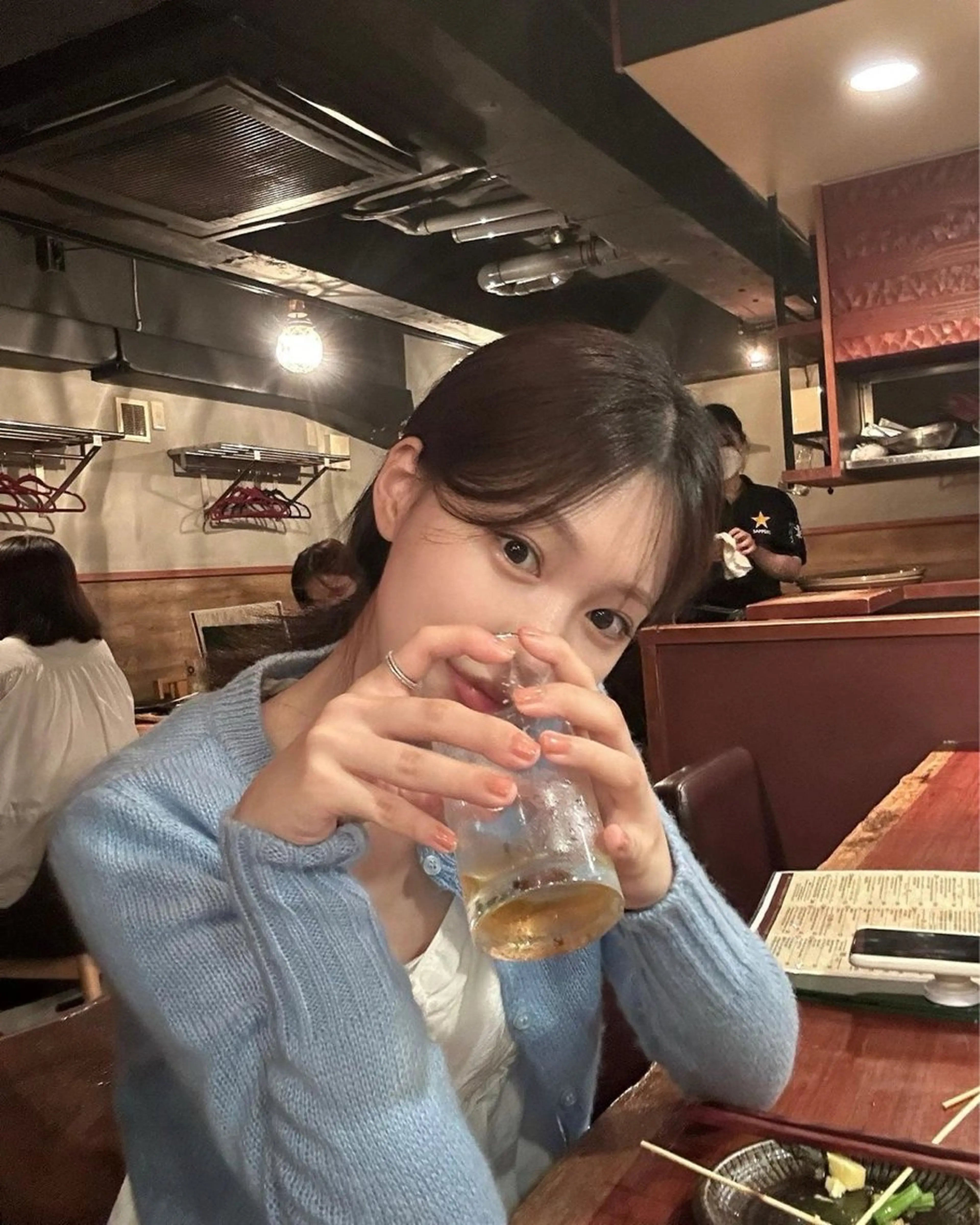 ロング カラー カット ヘアカラー トリートメント 莉乃/縮毛矯正/髪質 改善/艶カラーのヘアスタイル