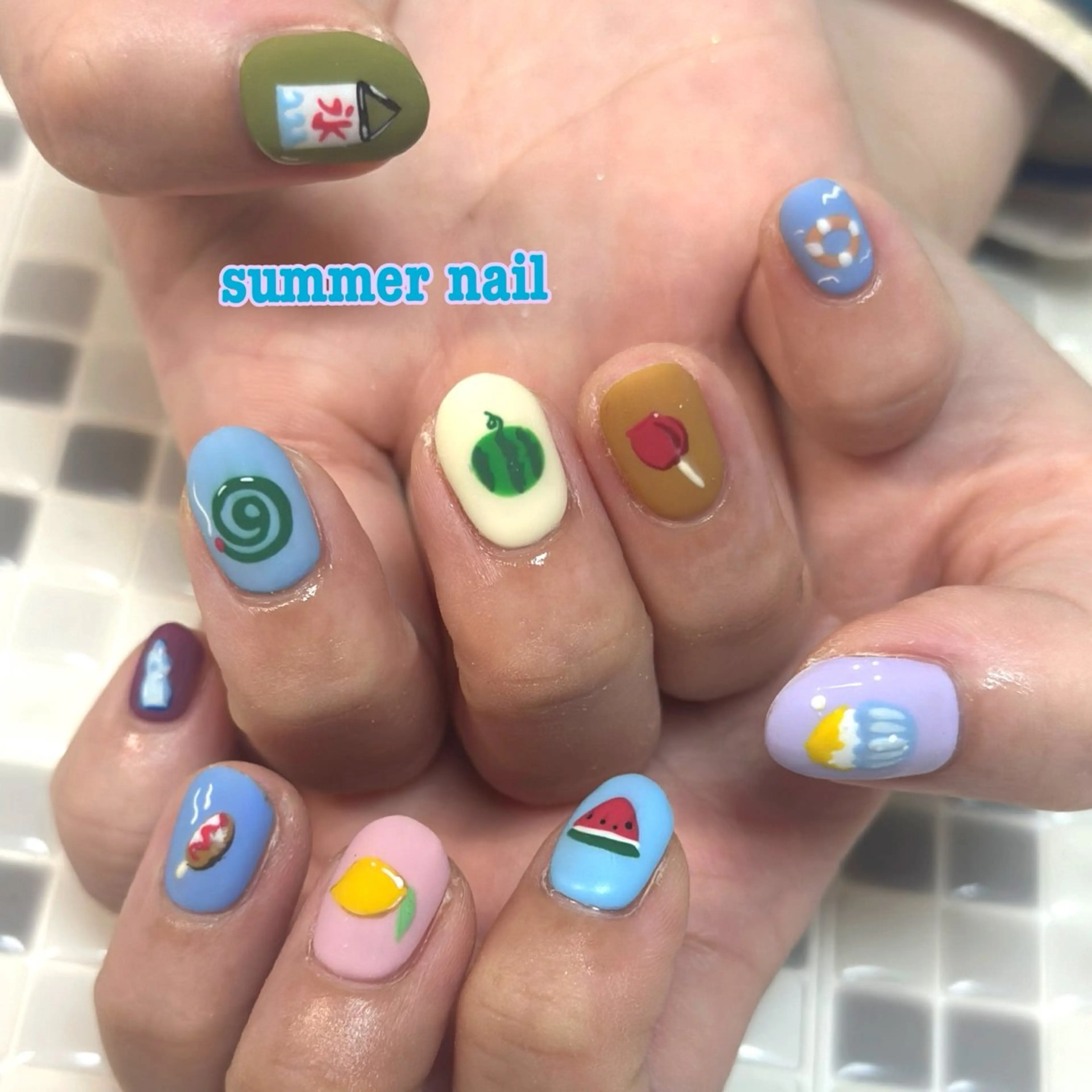 ネイル 夏ネイル ♡Nailist yui♡のネイルデザイン