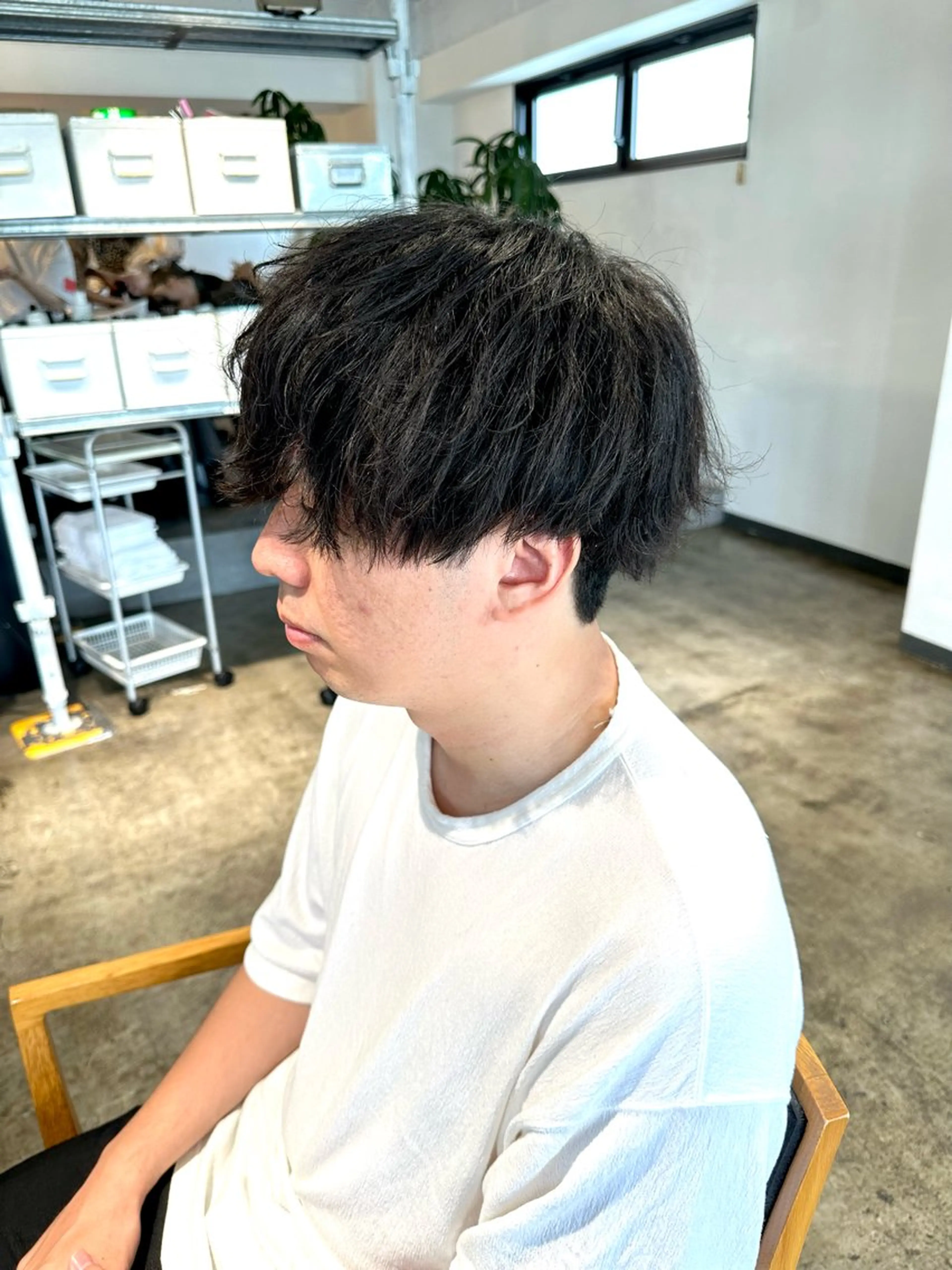 メンズ マッシュ メンズパーマ メンズツイストパーマ 波巻きパーマ ツイストパーマ カット 骨格補正施術/メンズ 専門美容師/YUYAのヘアスタイル