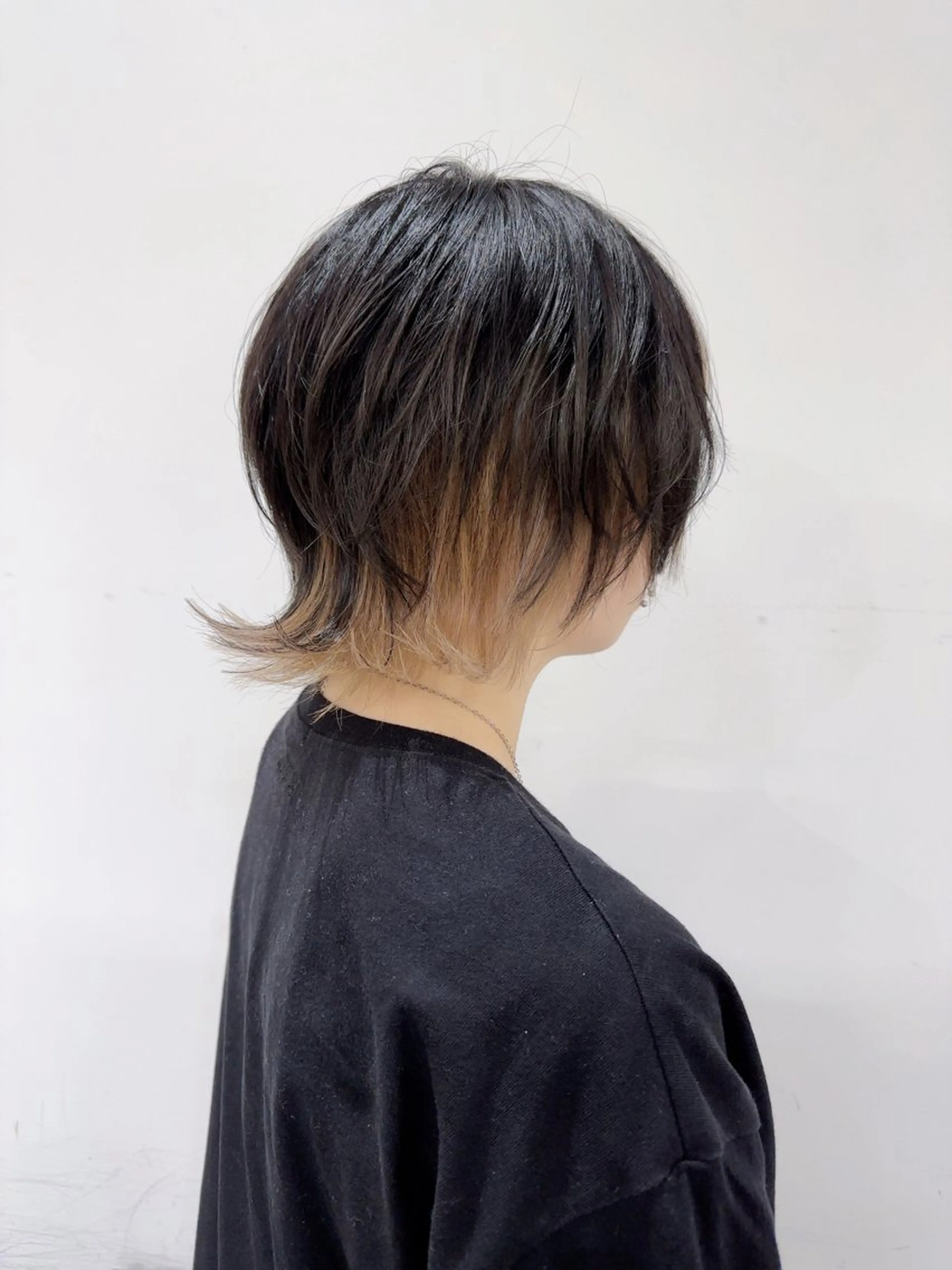 ミディアム カラー ウルフカット指名 No. 1橘しゅうとのヘアスタイル