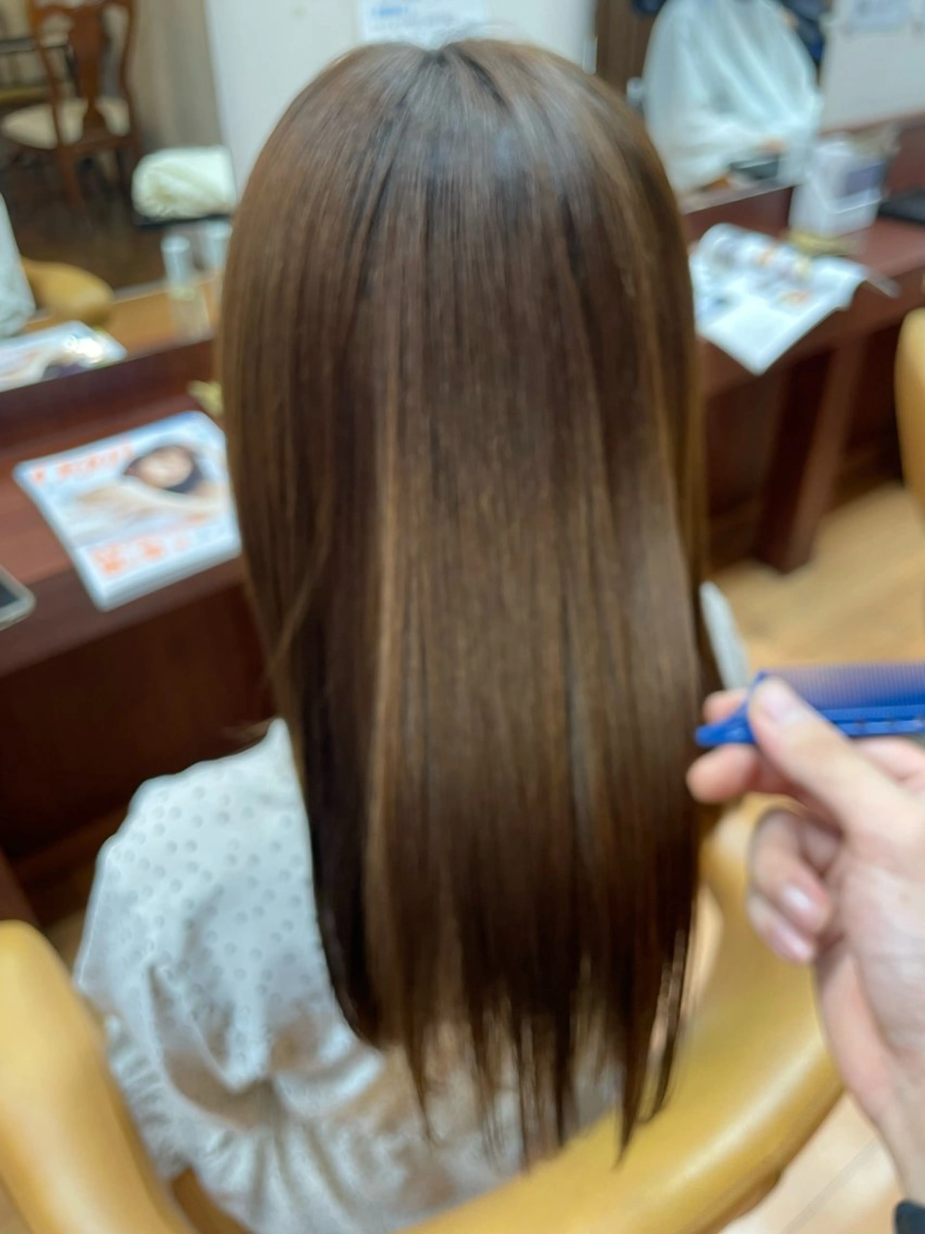 ロング ルキ🌈ブリーチカラ ー&メンズパーマ🦄のヘアスタイル