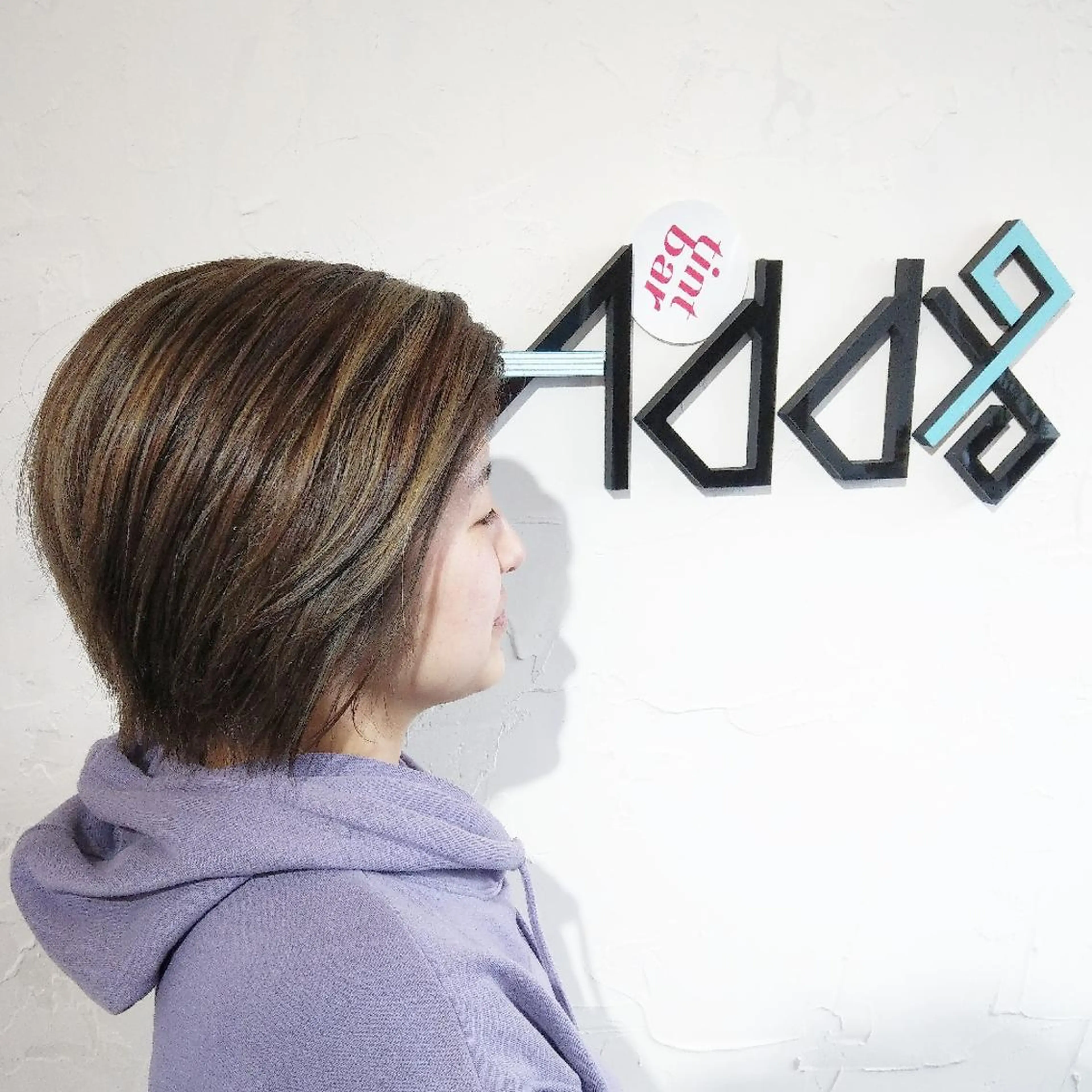 ショート カラー ヘアアレンジ アディクシーカラー ハイライトカラー ピンクカラー イエローカラー ハイライト ヘアカラー トリートメント Add9 柳田健登のヘアスタイル