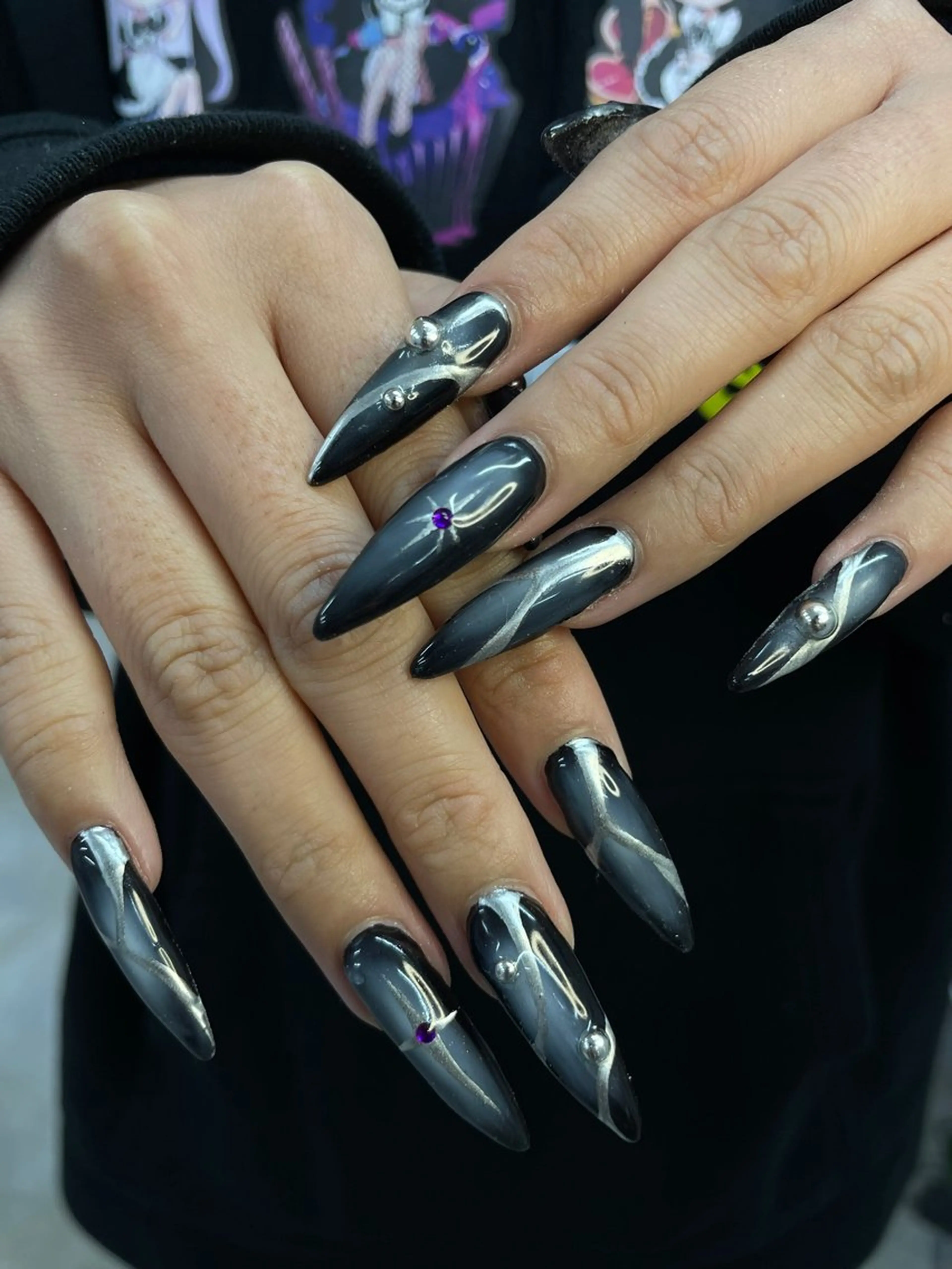 ネイル ハンドネイル ひめか🫁 推し概念・個性派のネイルデザイン