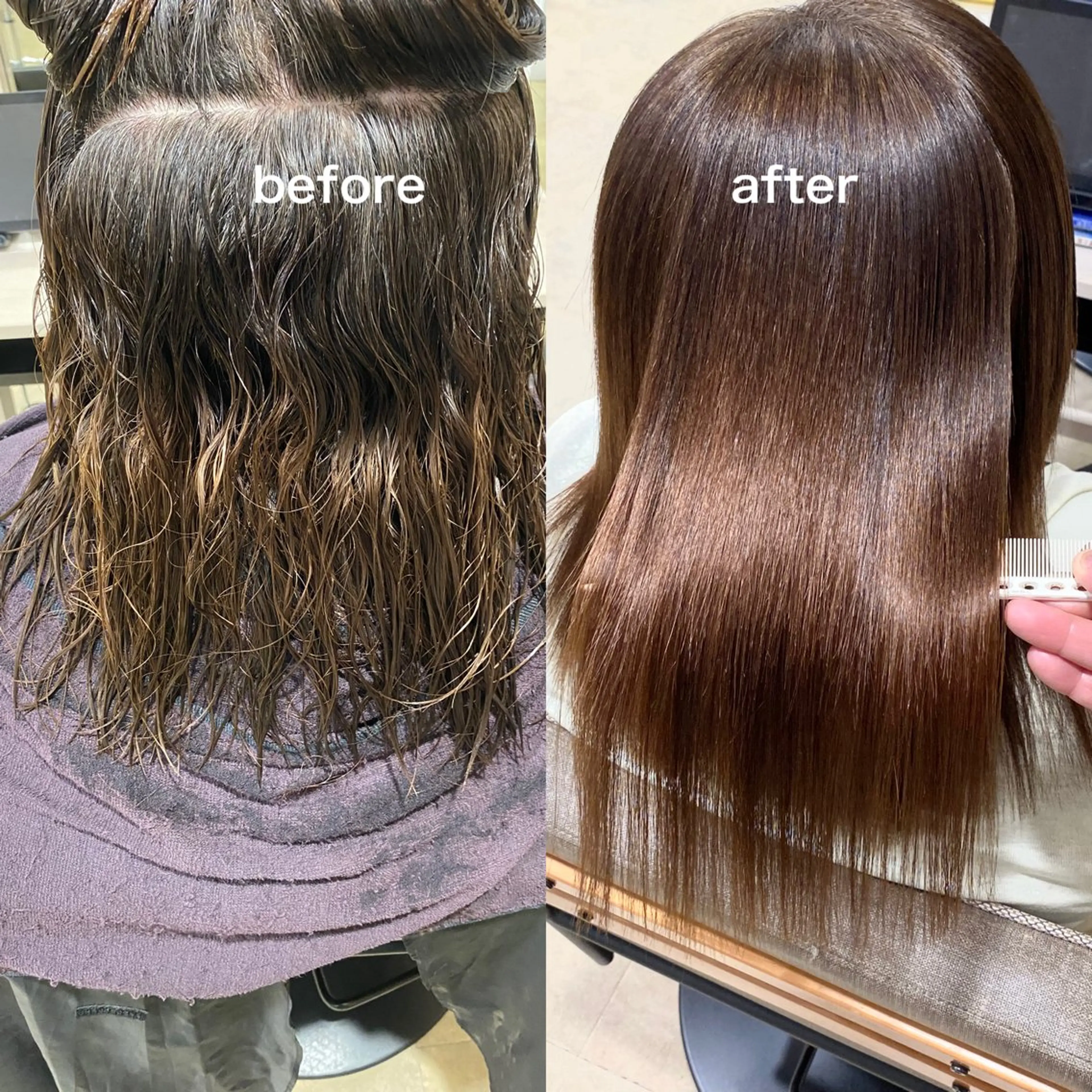 セミロング パーマ カット 縮毛矯正 トリートメント AngeBay.NaHa所属・饒平名 知也のヘアスタイル