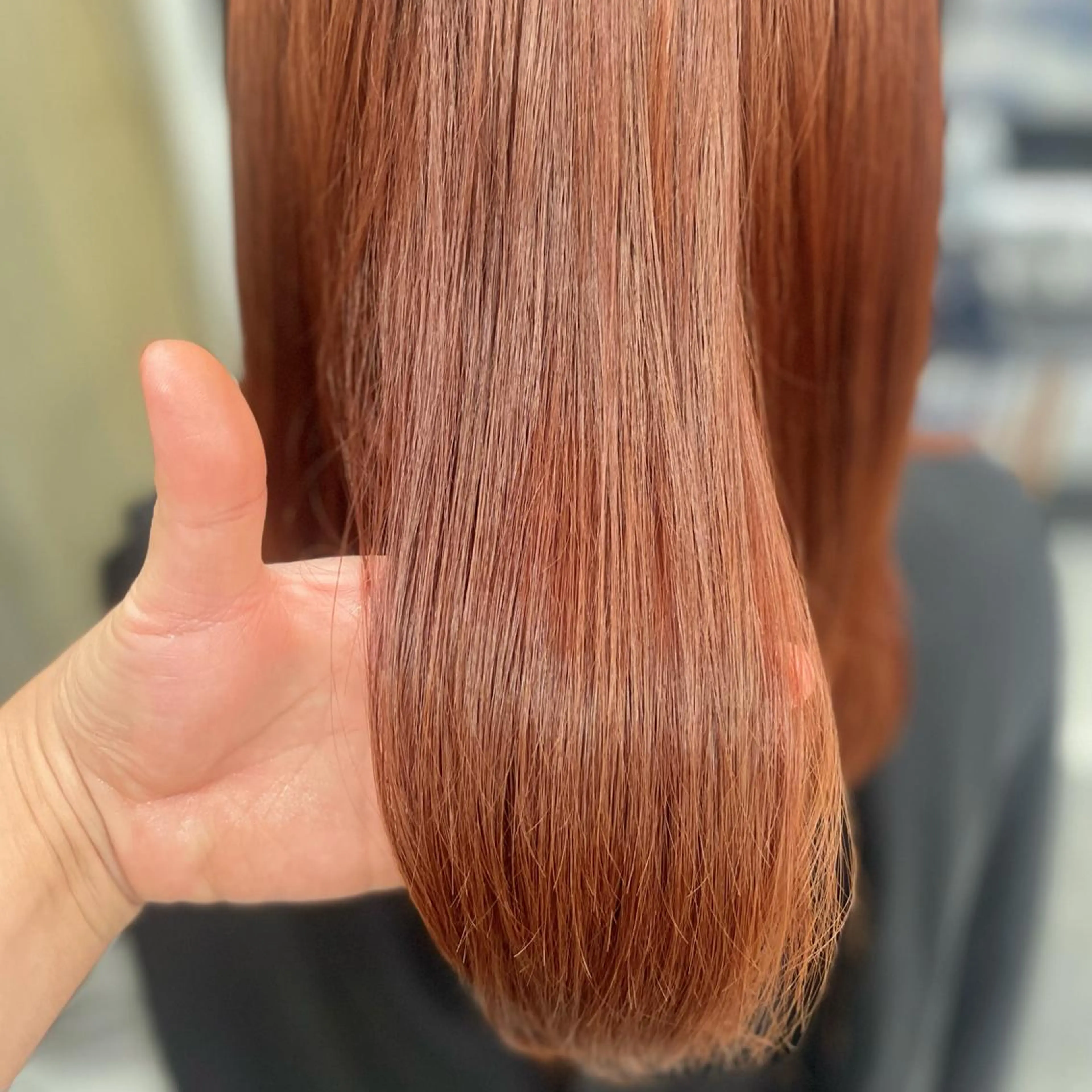 🌷【髪質改善】酸熱トリートメント＆カット+リタッチカラー🌷※超音波アイロン使用_￥14850の写真