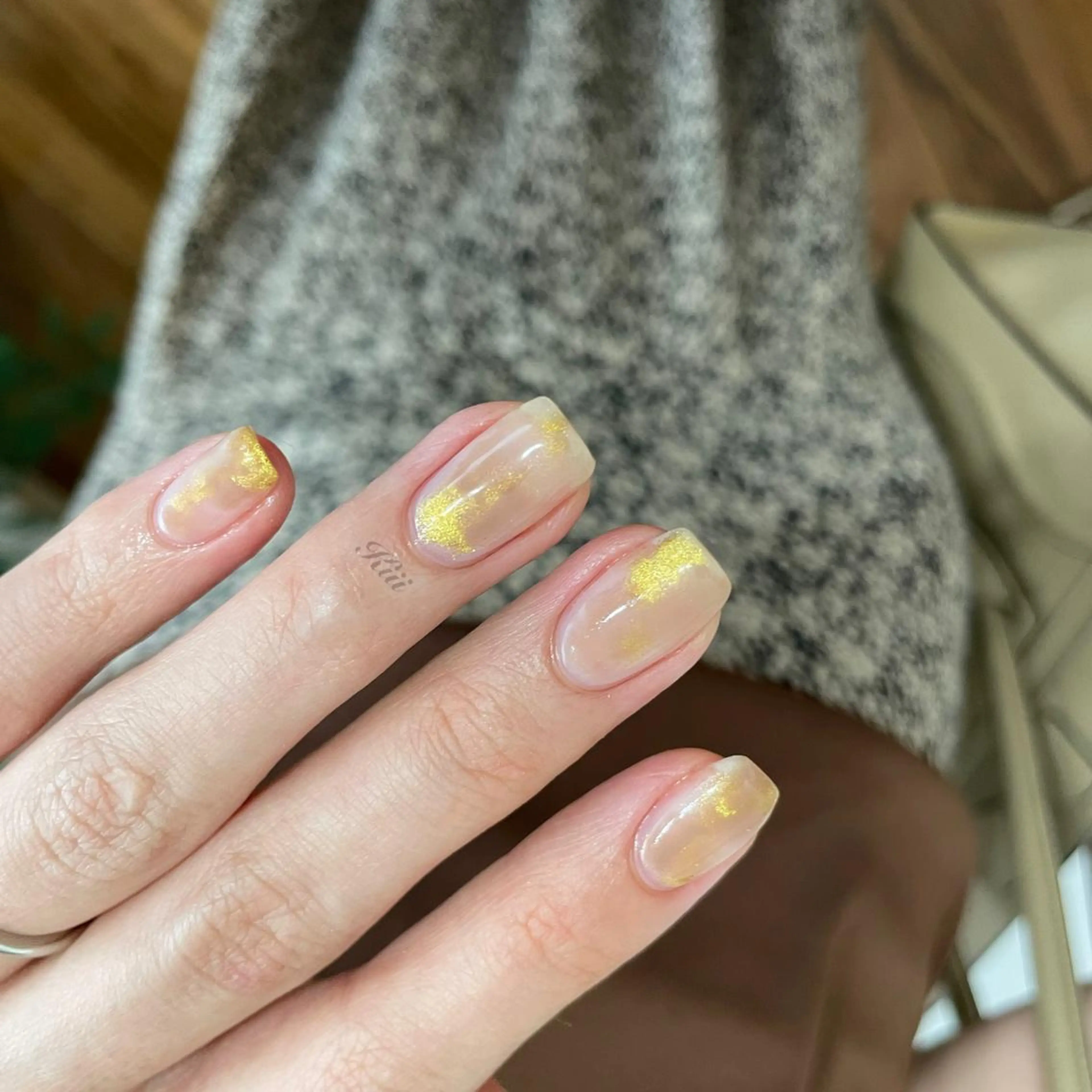 ネイル ワンカラーネイル ハンドネイル フットネイル kiii.__ ✴︎*のネイルデザイン