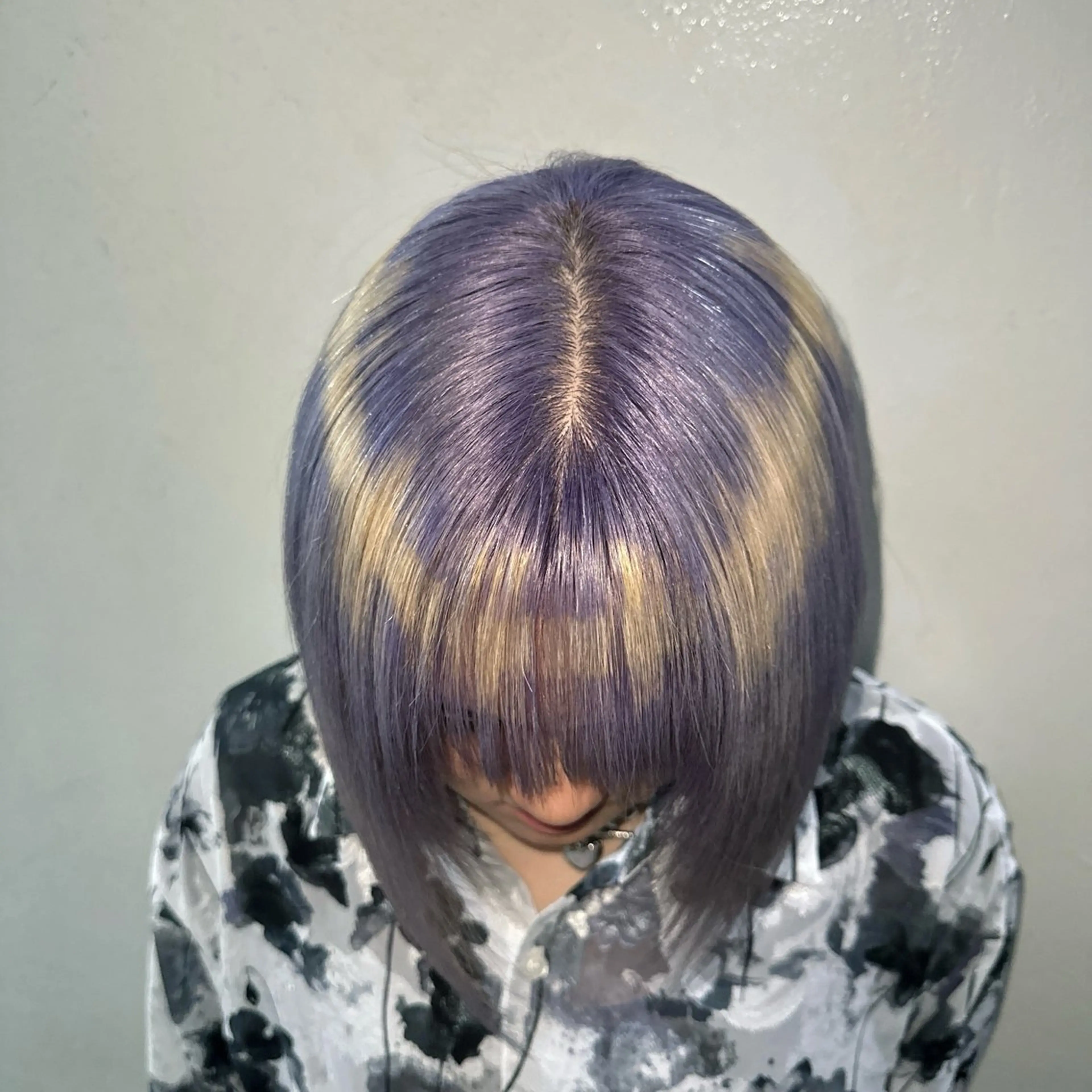 ミディアム カラー ハイトーン/ウルフ /エクステ/ましろのヘアスタイル